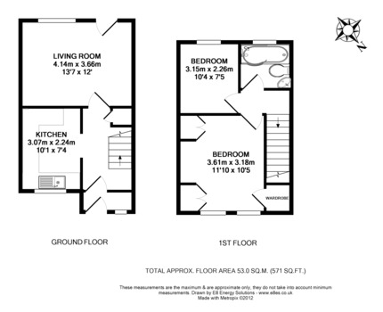 2 Bedrooms Terraced house to rent in Kempster Close, Abingdon OX14