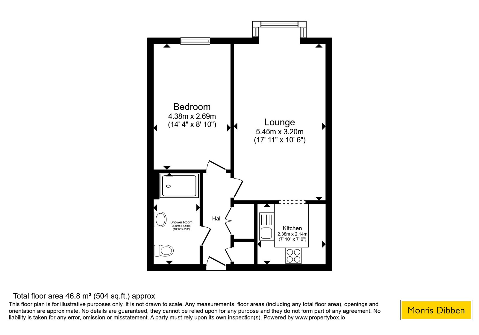27 Chestnut Lodge,, Sherwood Close, Hampshire floorplan