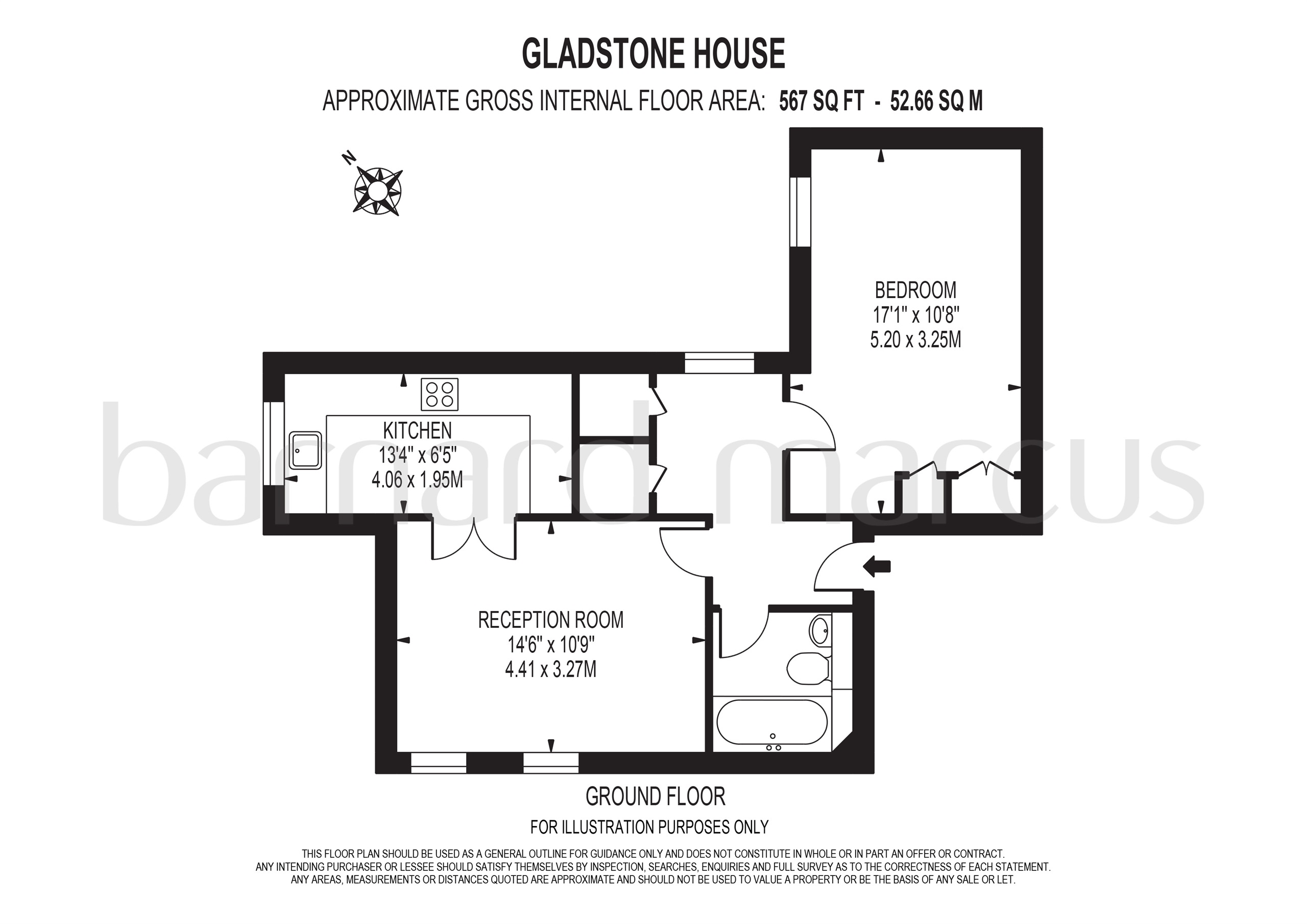 14, Gladstone House, Horton Crescent, Epsom floorplan