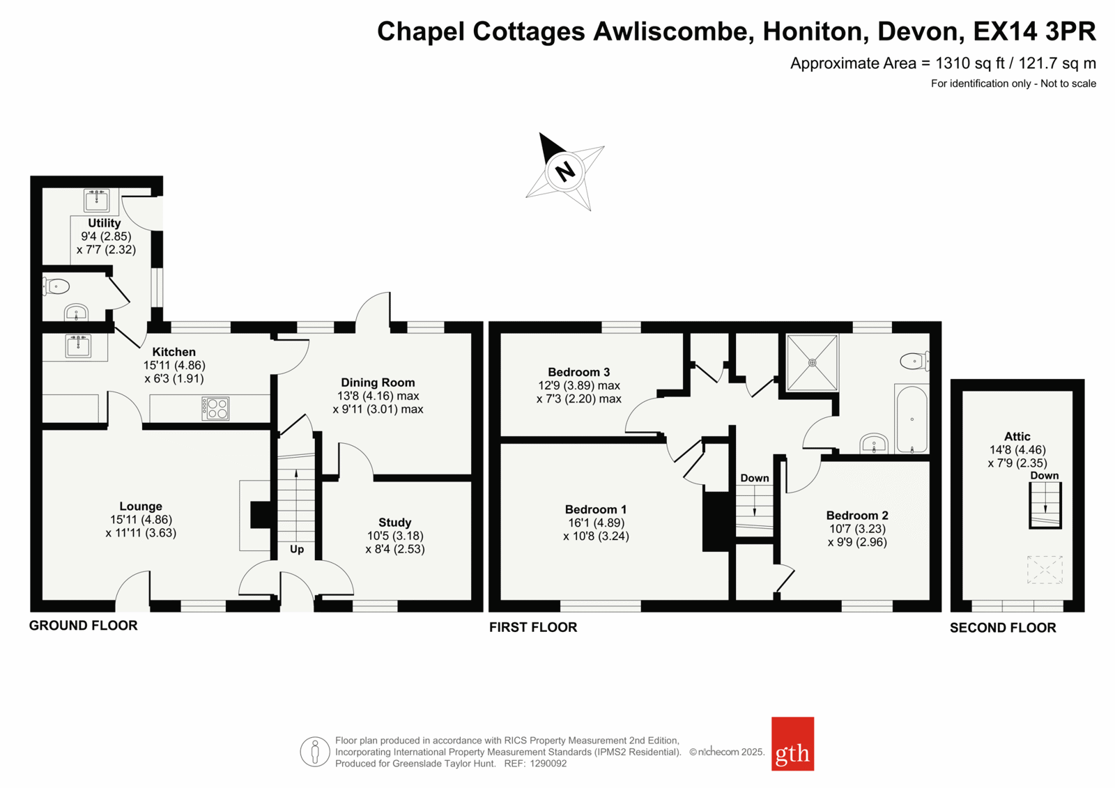 1 Chapel Cottage,, Awliscombe, Devon floorplan