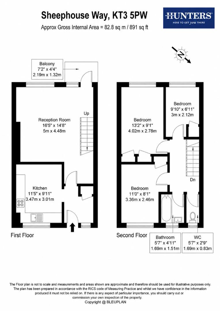 13 Meldone, Sheephouse Way, New Malden floorplan
