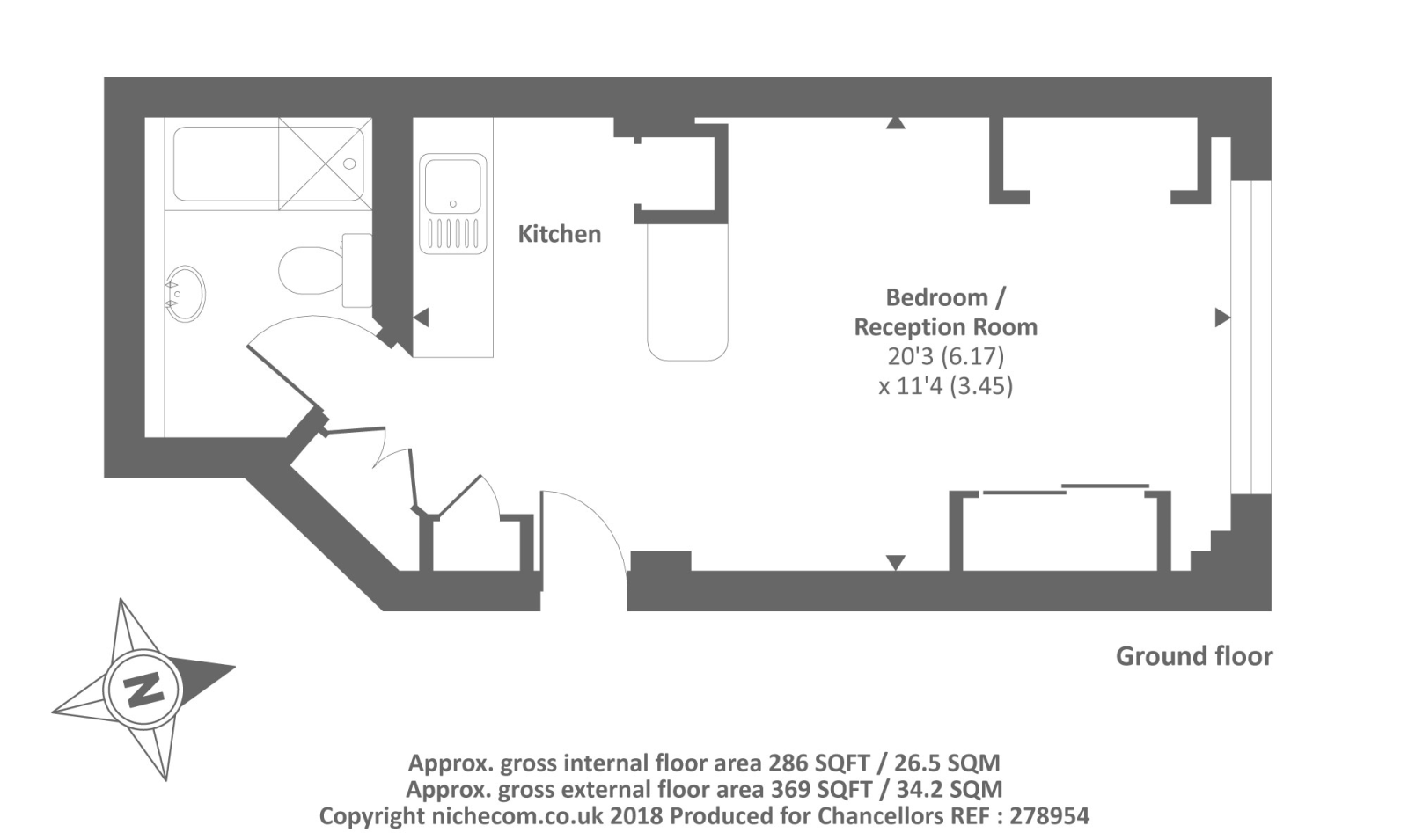 0 Bedrooms Studio to rent in Broadwalk Court, Palace Gardens Terr W8