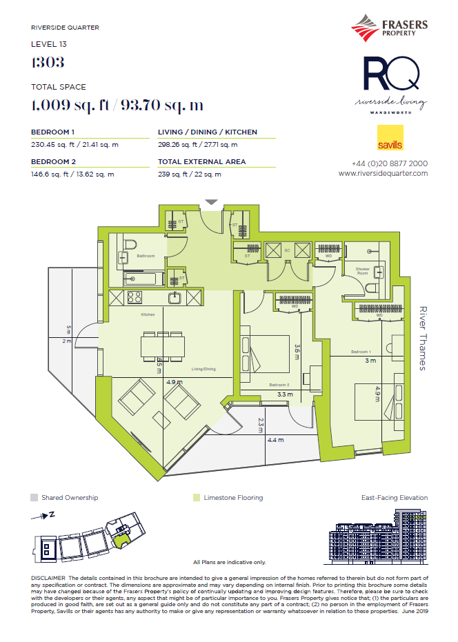 Nine Eastfields, 9 Easfields Avenue floorplan