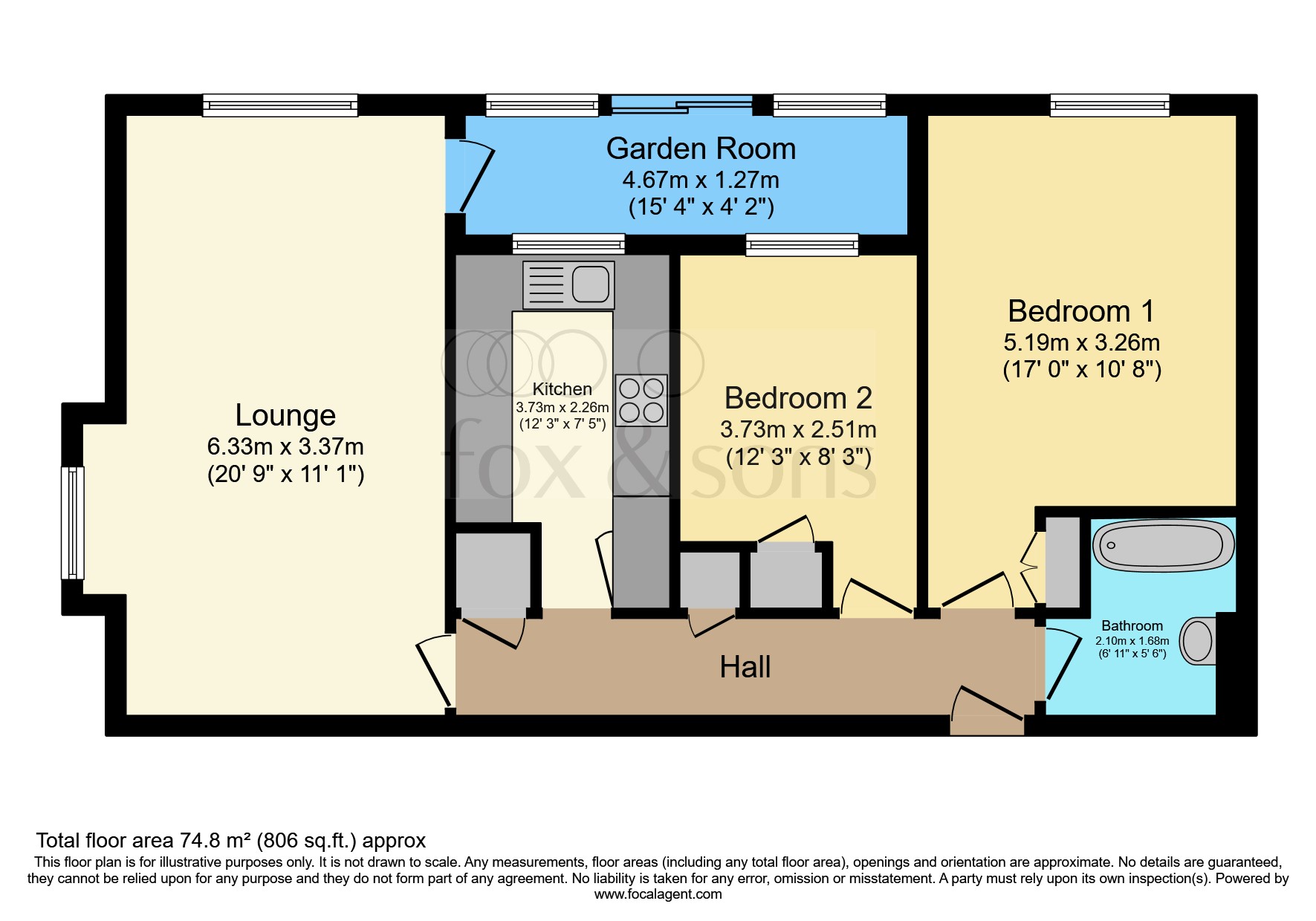 Flat 20, Barbados, De La Warr Parade, Bexhill-On-Sea floorplan