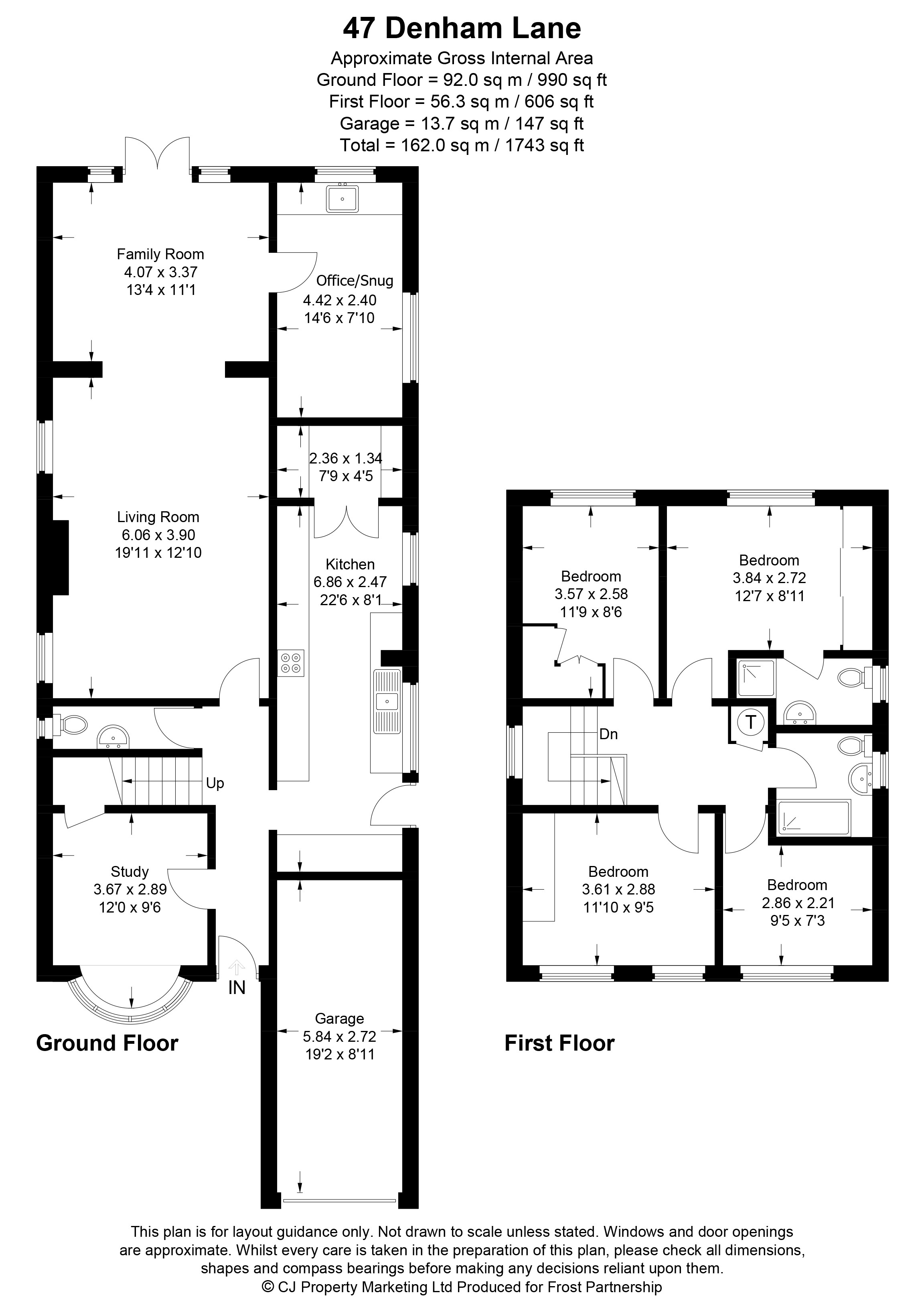 Carscombe, 47, Denham Lane, Gerrards Cross floorplan