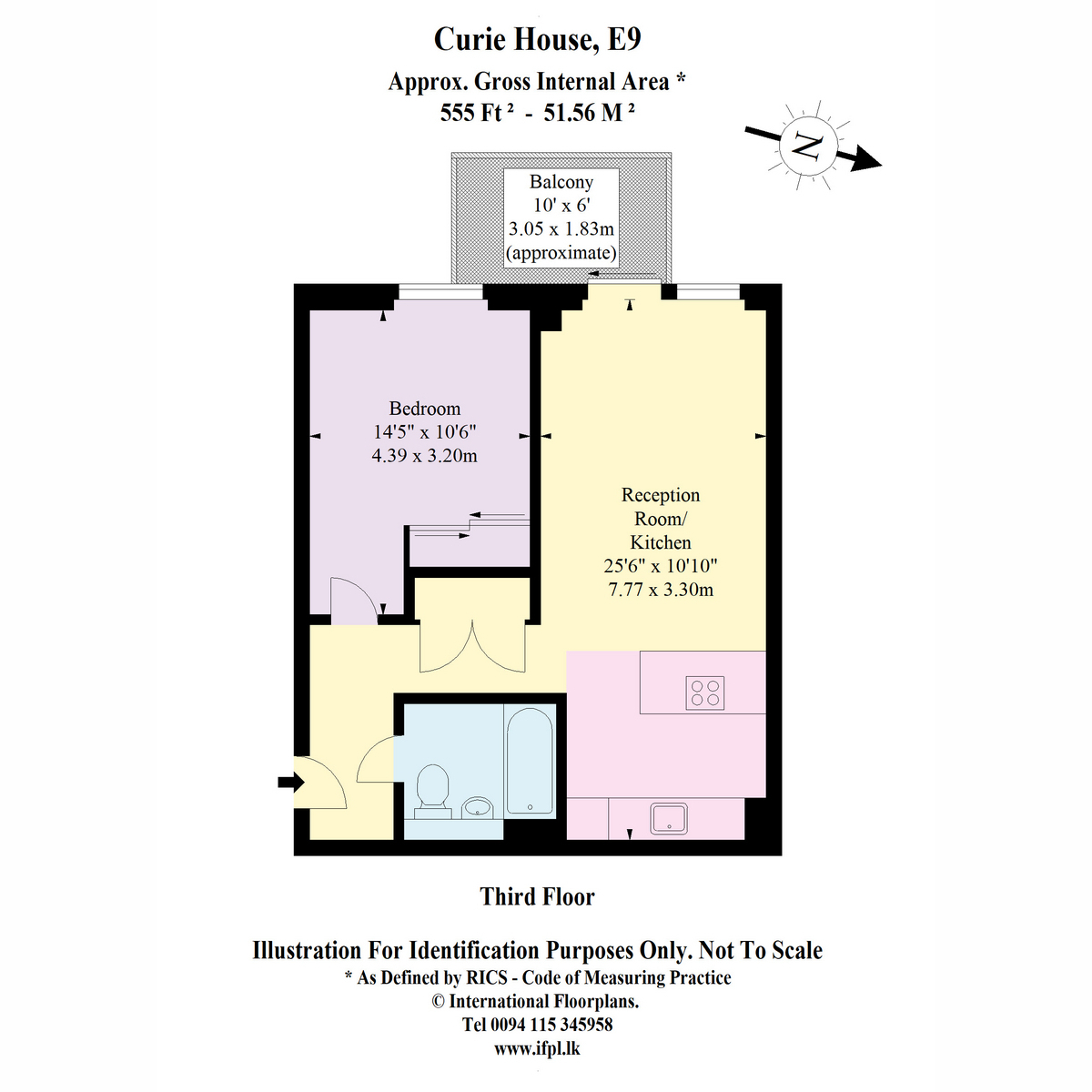 Flat 73, -, Wallis Road, London floorplan