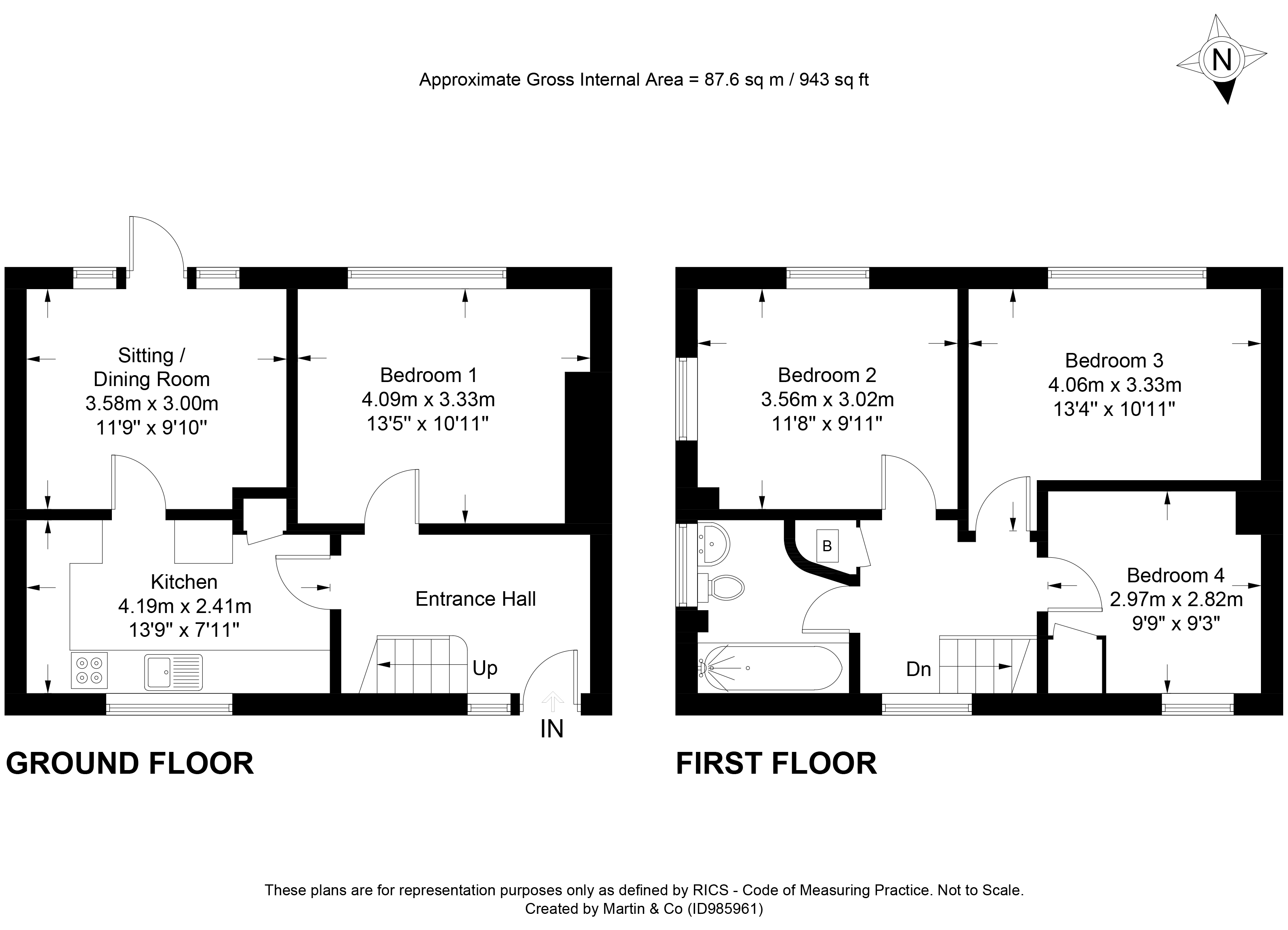 Room 4, 70, Wavell Way, Winchester floorplan