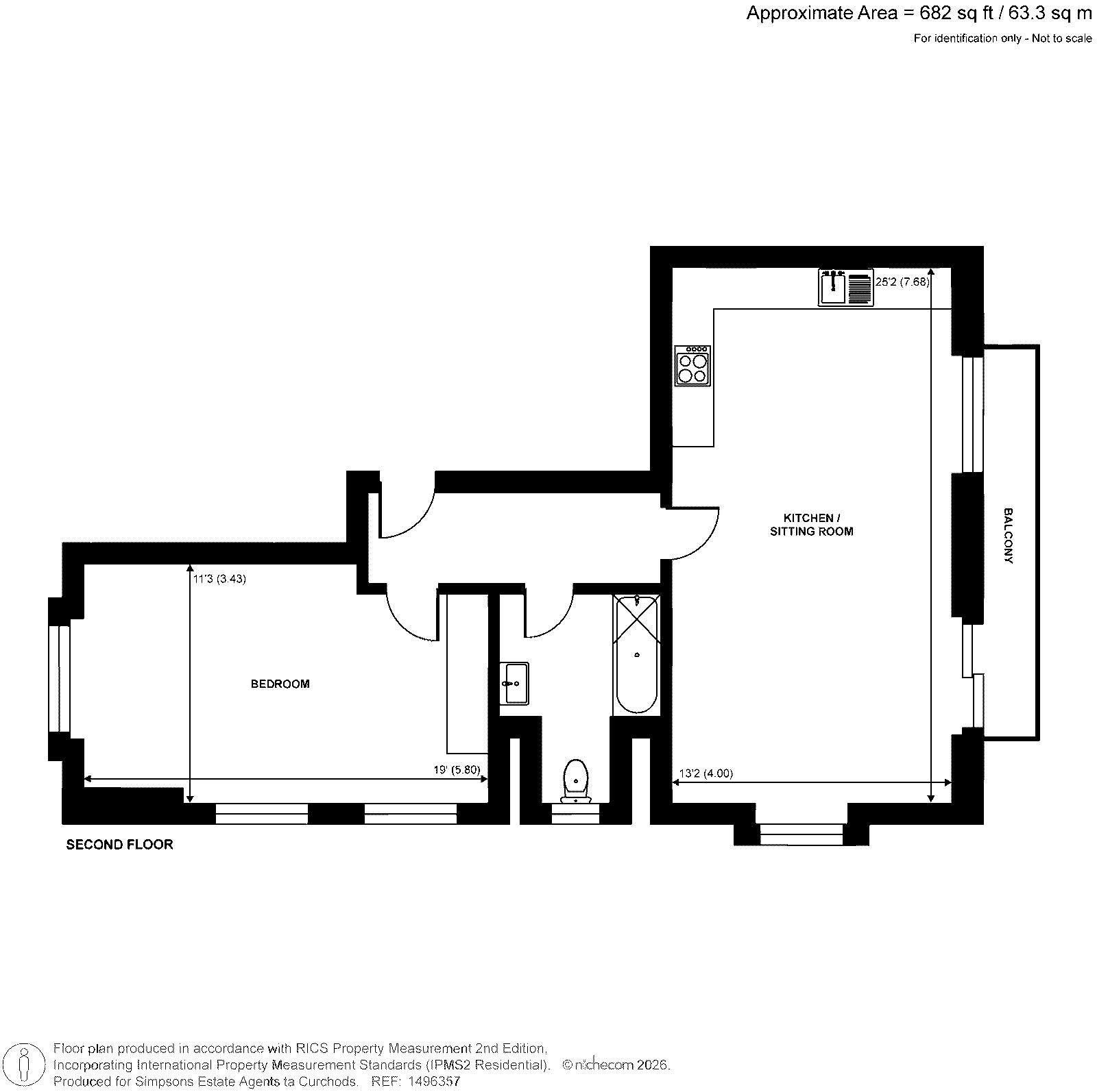 Flat 6,, 42-44, High Street, Surrey floorplan