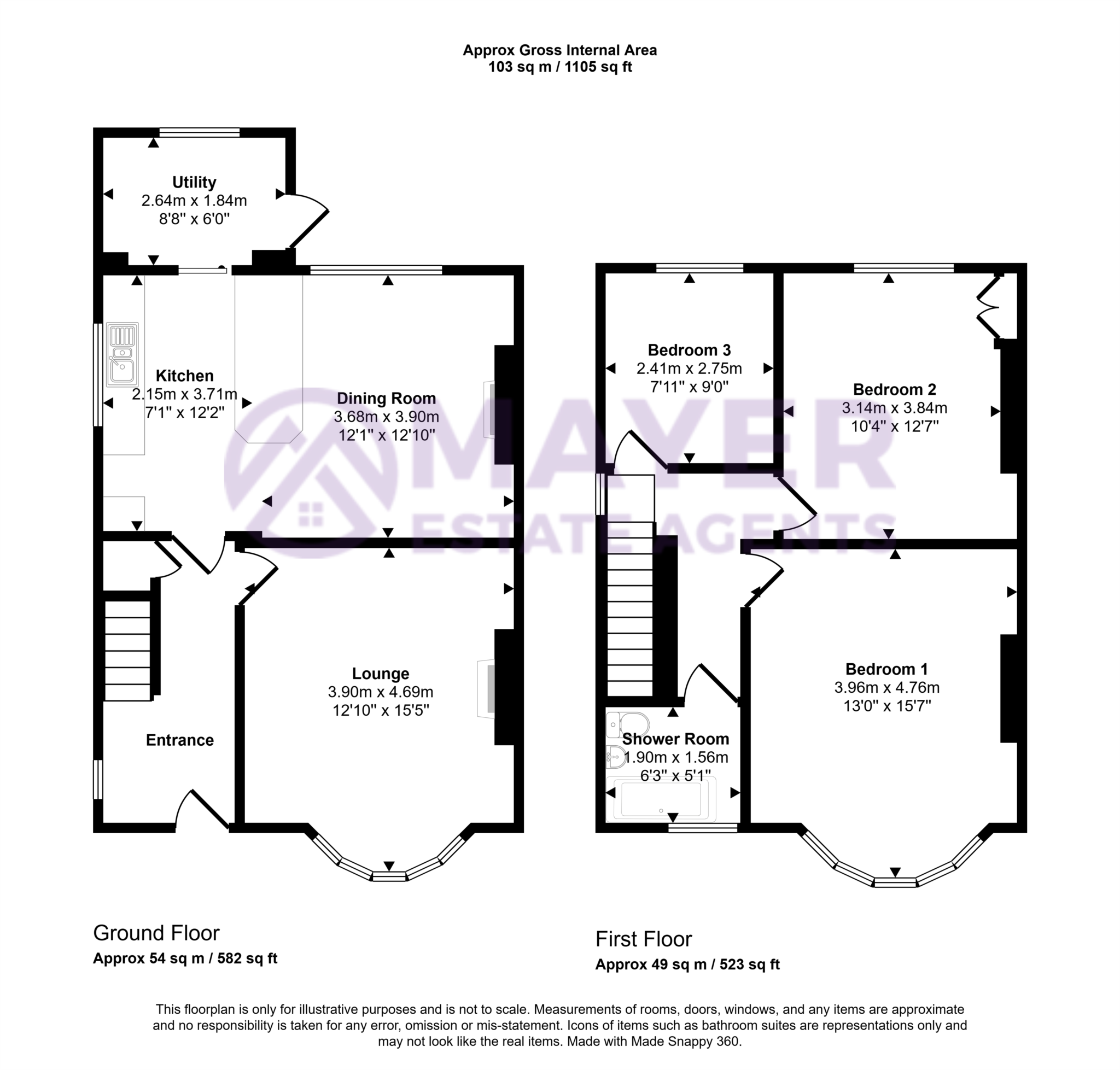 Oakfield Road, Plymouth floorplan