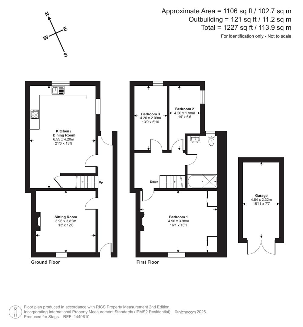 38, Bedford Terrace, Bridport floorplan