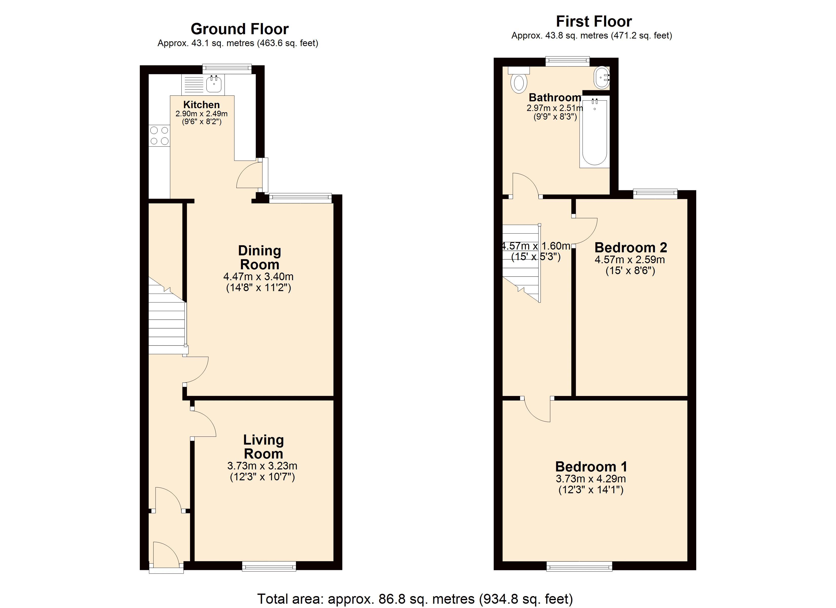 Hope Street, Great Harwood, Blackburn BB6, 2 bedroom terraced house for