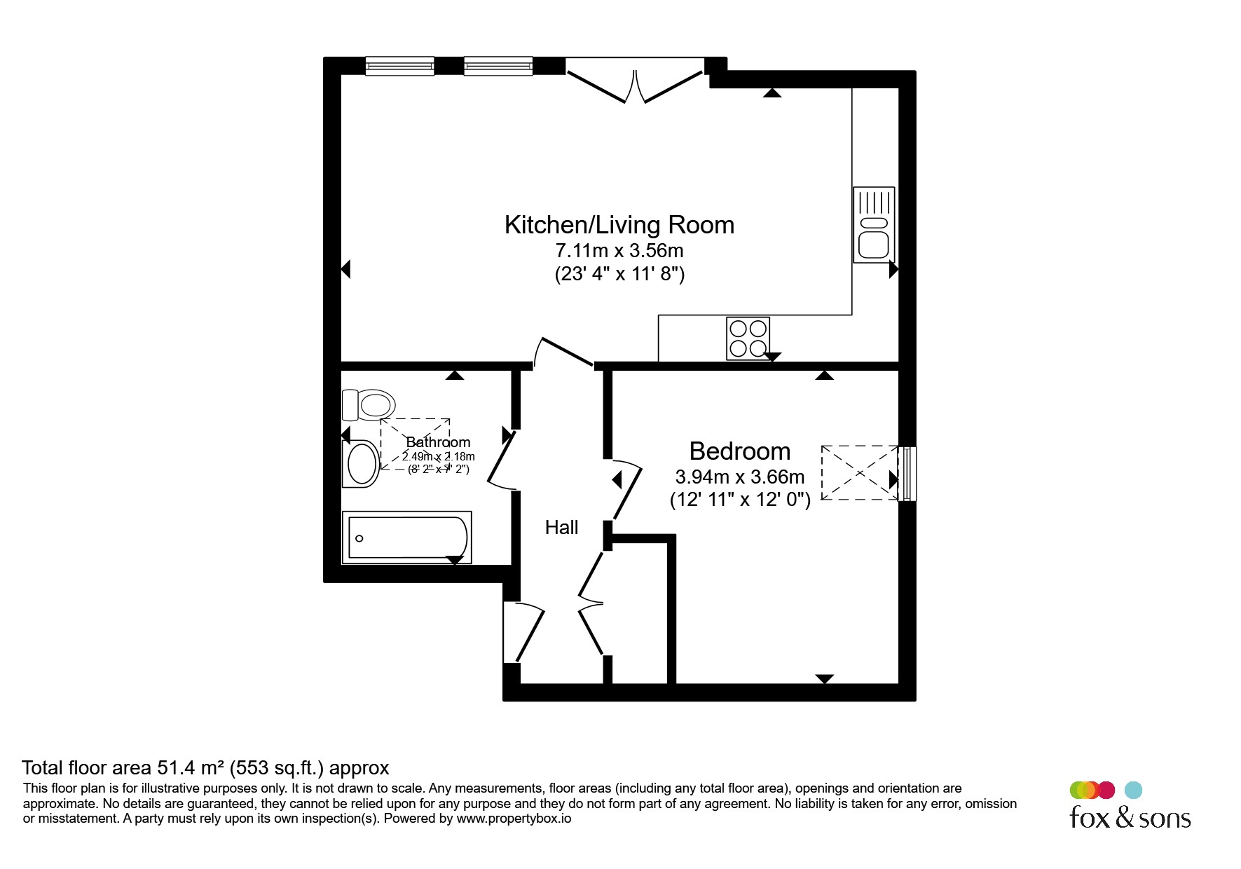 Flat 5, Church View, Spencer Road, Eastbourne floorplan