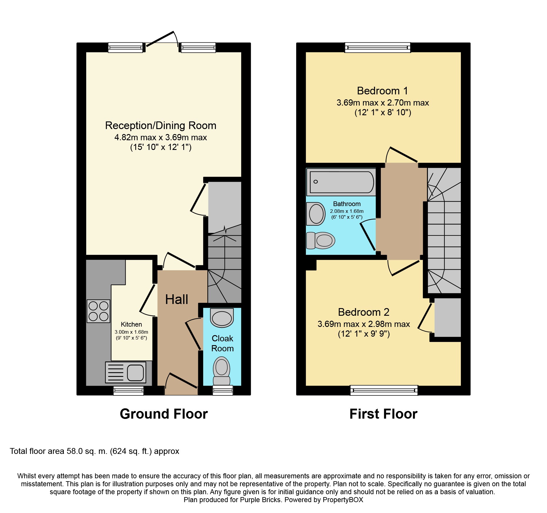 2 Bedrooms Terraced house for sale in Gratwicke Drive, Littlehampton BN17