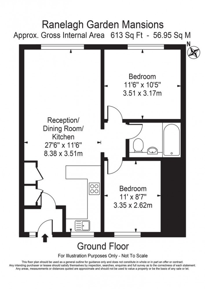 2 Bedrooms Flat to rent in Ranelagh Gardens, Fulham SW6