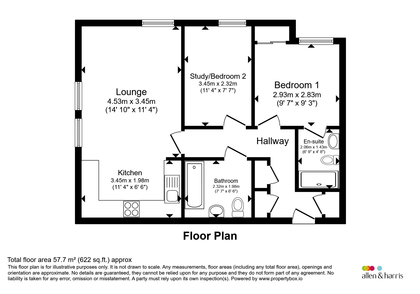 3, Heron House, Semington Strand, Swindon floorplan