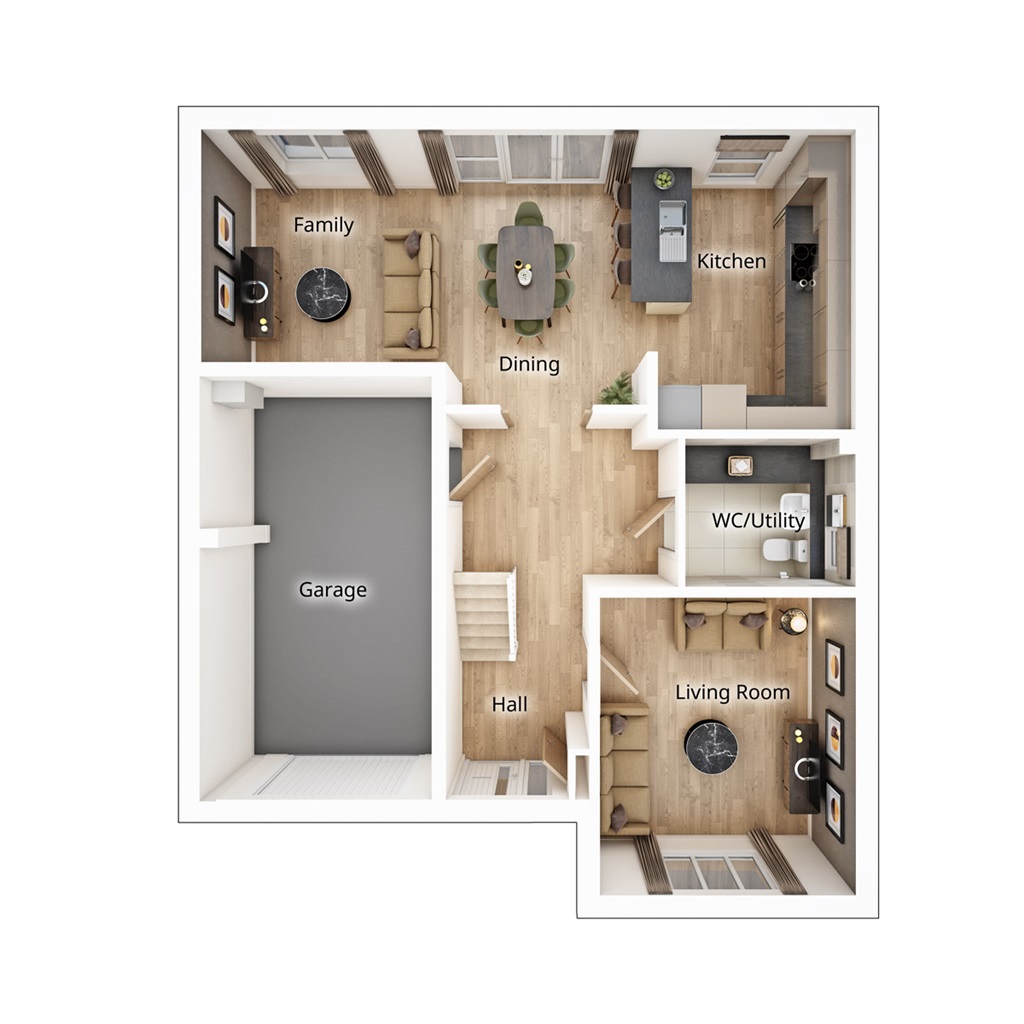 The Elterham - Plot 144, Morwick Springs, Leeds Road, Leeds floorplan