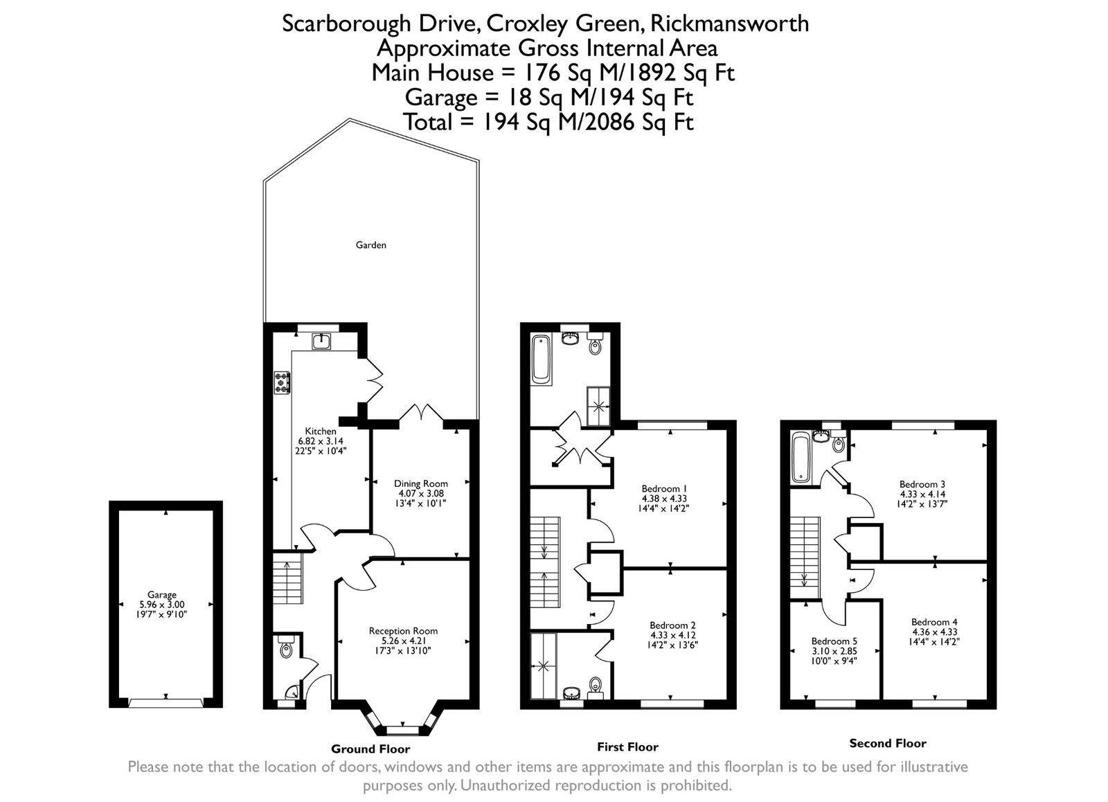 20, Scarborough Drive, Rickmansworth floorplan