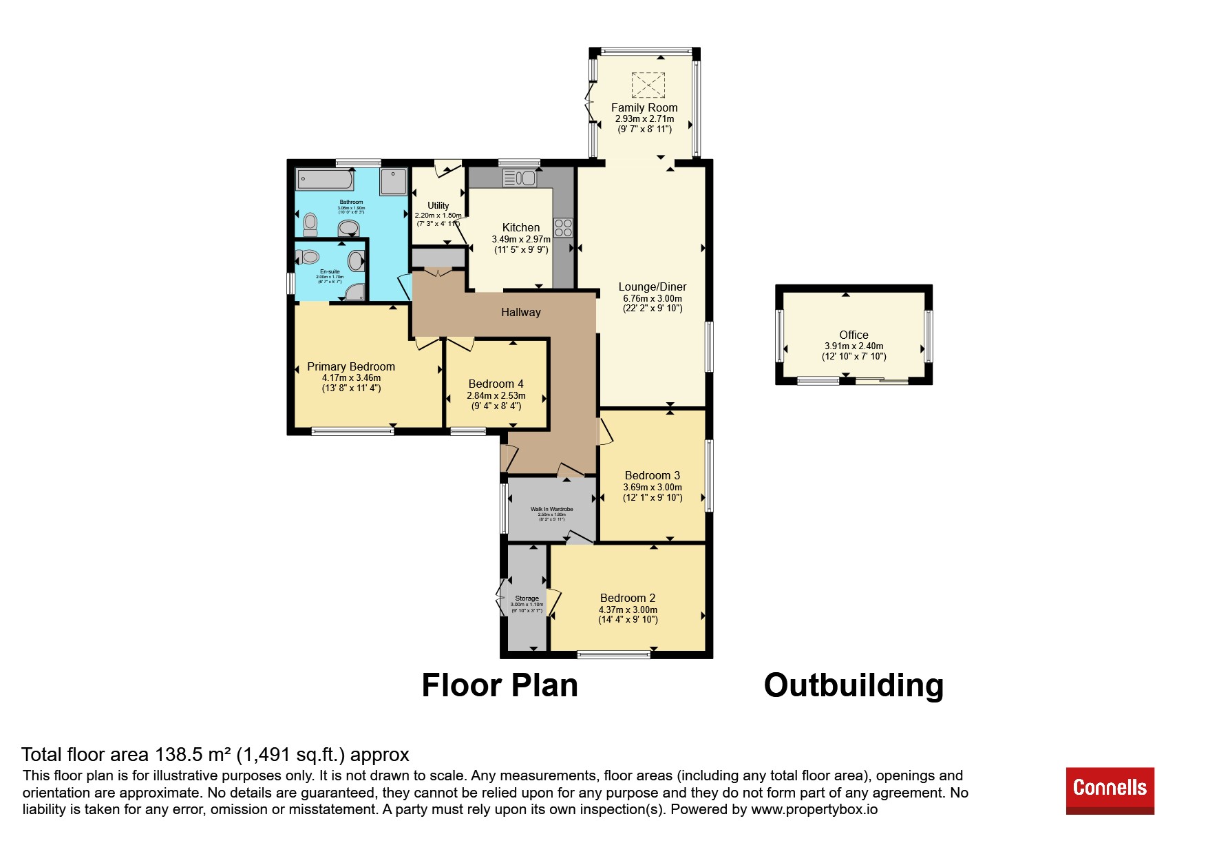 Kelari, Shepton Lane, Sleaford floorplan