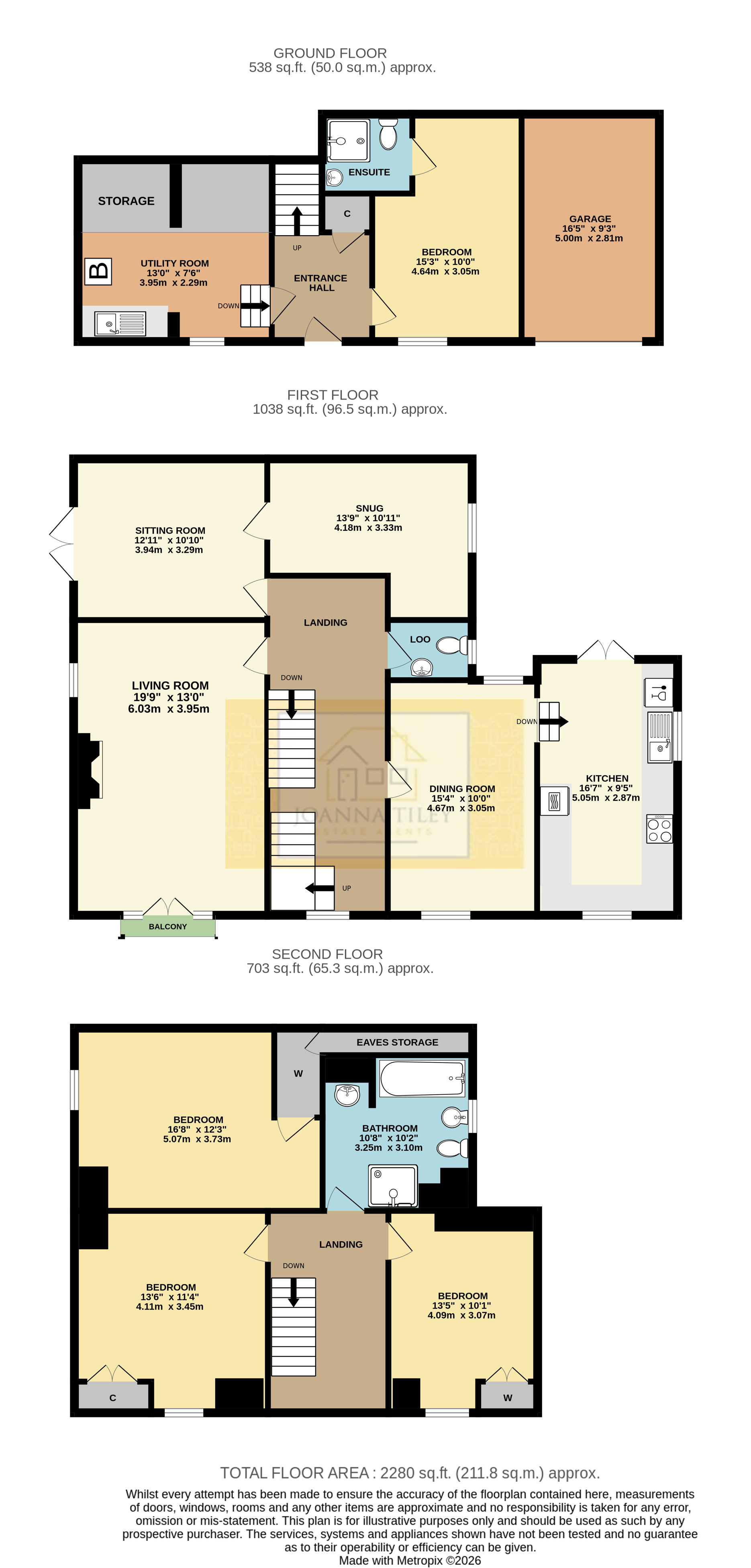 Woodside, Battle Lane, Chew Magna floorplan