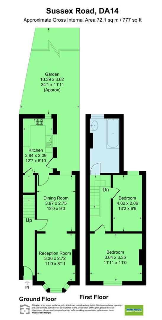 48, Sussex Road, Sidcup floorplan