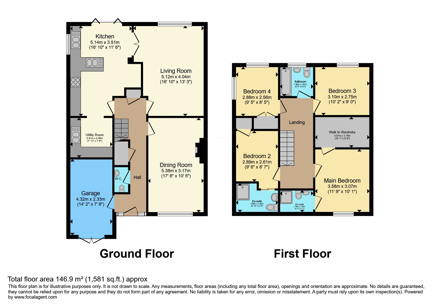 62, Main Road, Hoo, Rochester floorplan