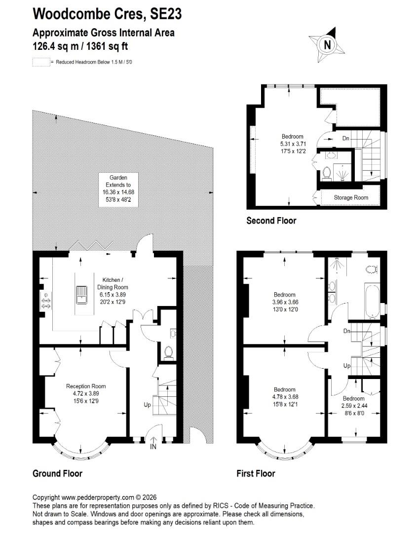39, Woodcombe Crescent, London floorplan