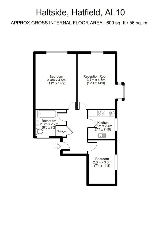 11, Haltside, Hatfield floorplan