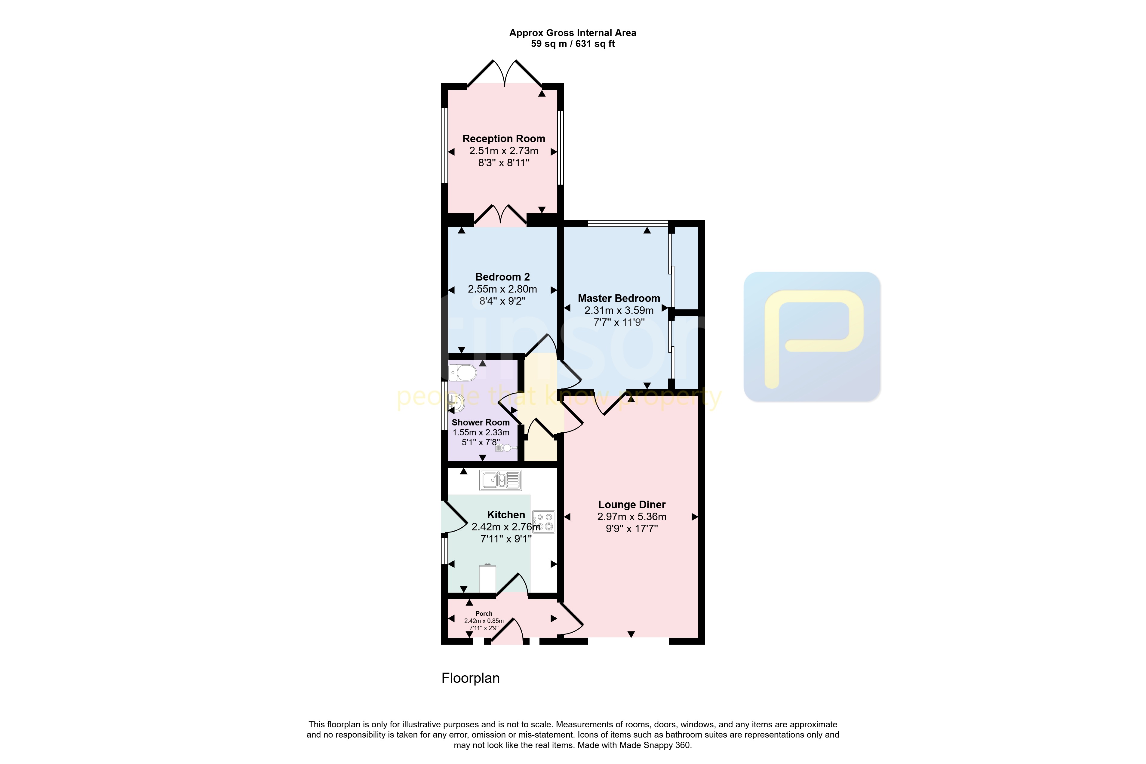 17, Cook Close, South Shields floorplan
