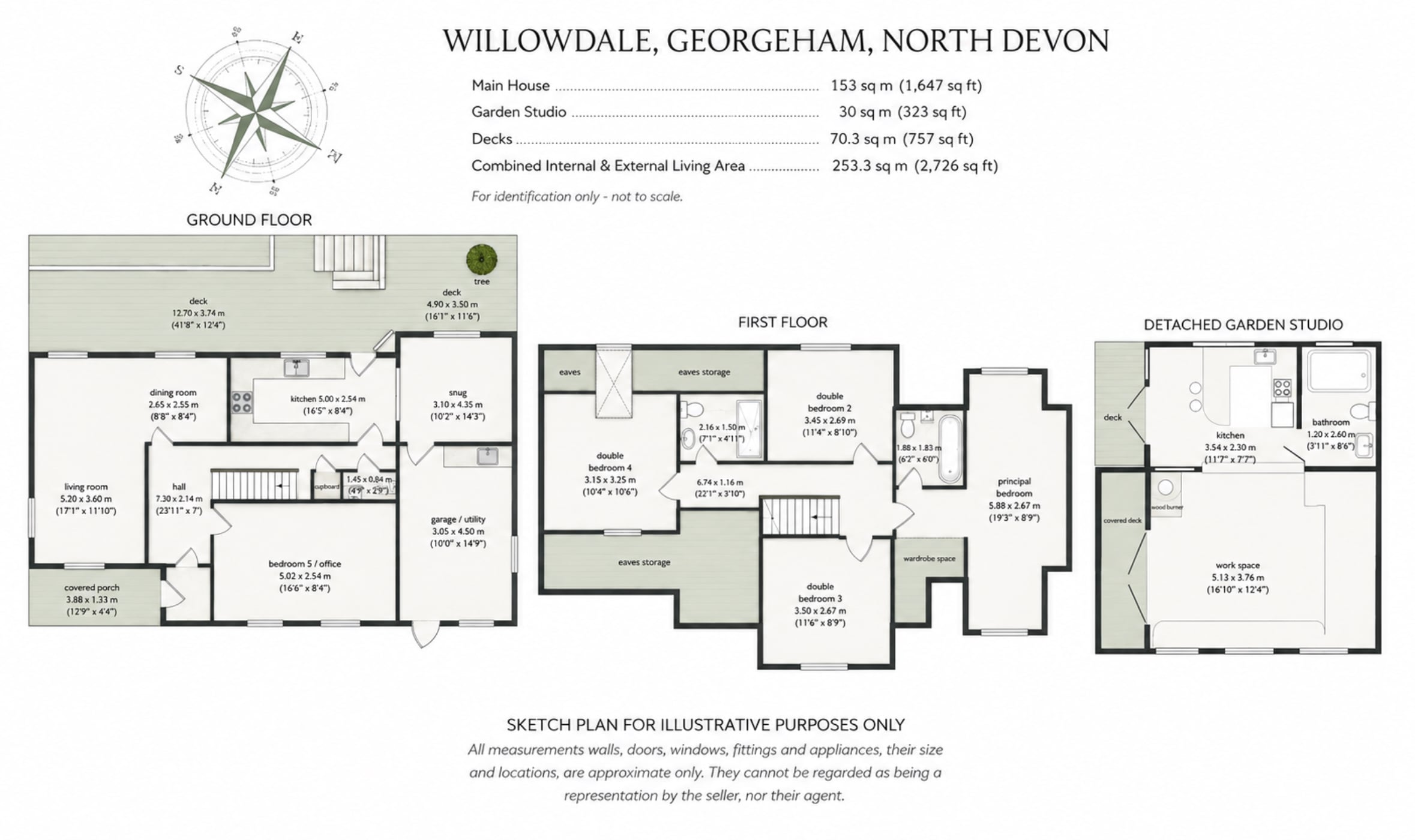 Willowdale, Georgeham floorplan