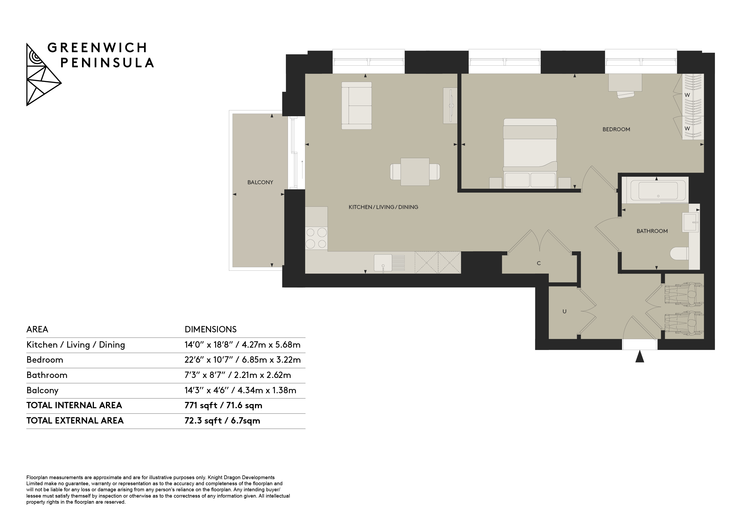 THE BEACON, Pilot Walk, London floorplan