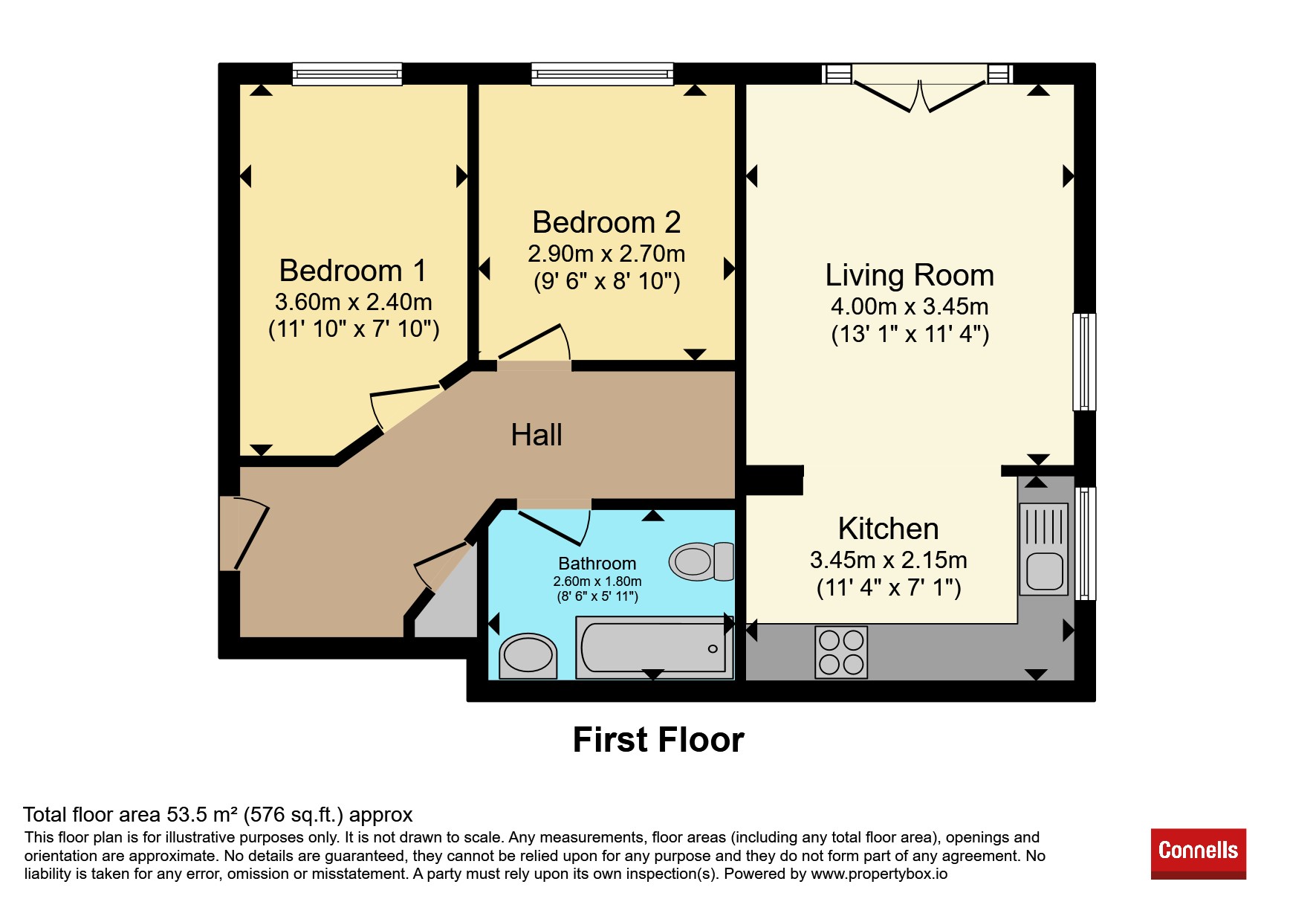 90, Tyne Way, Rushden floorplan