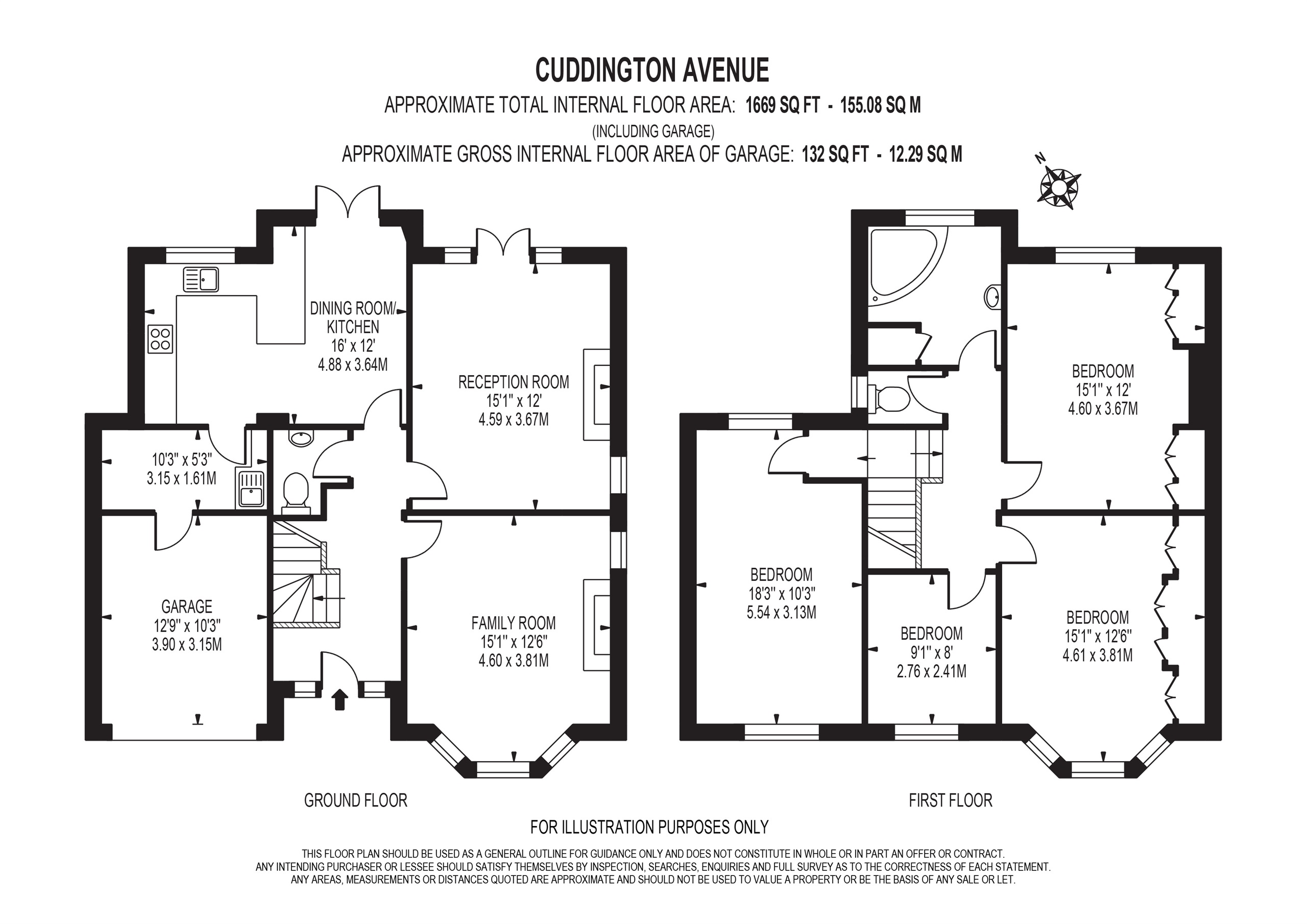 4 Bedrooms Detached house for sale in Cuddington Avenue, Worcester Park KT4