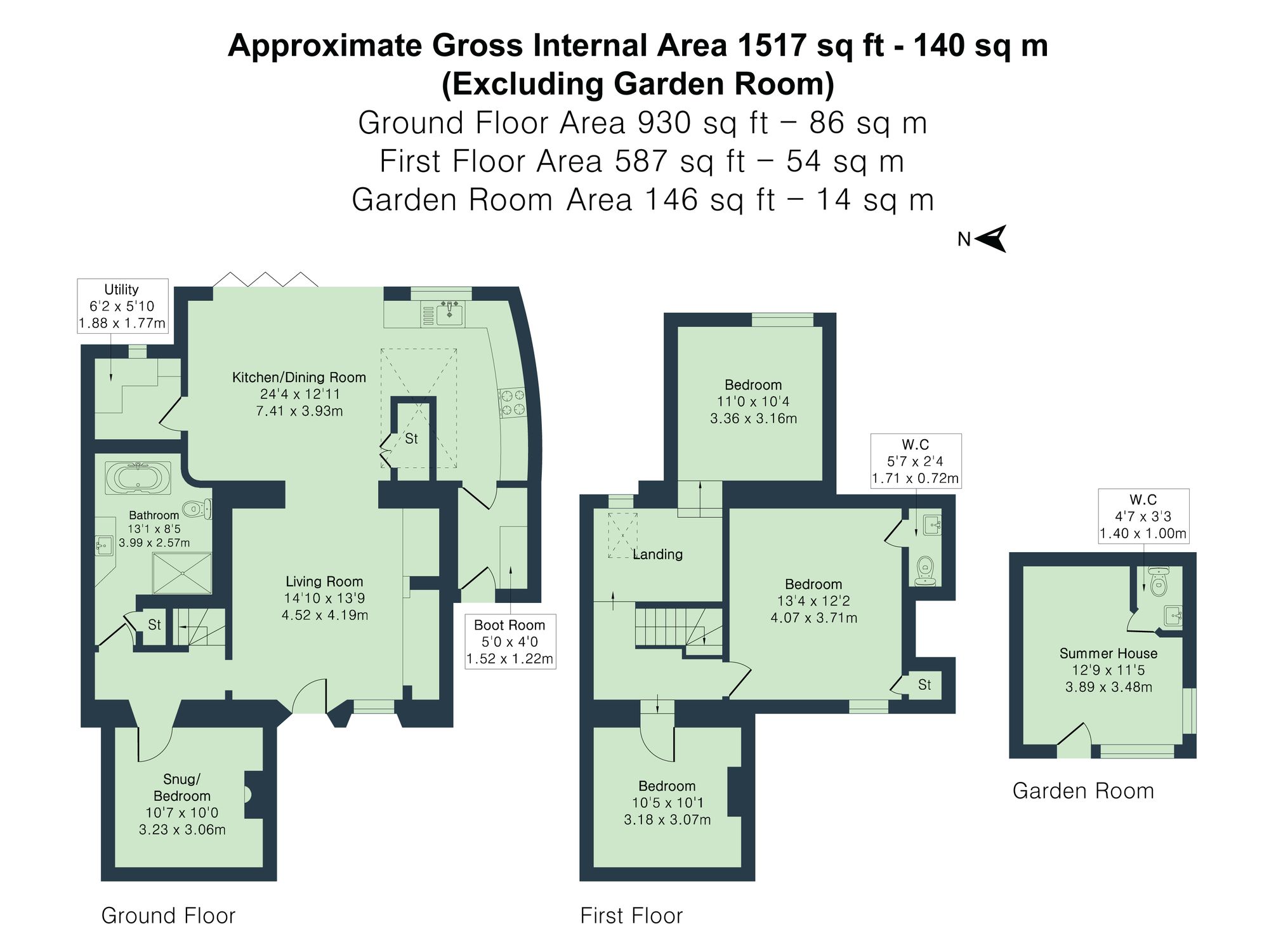 24 The Hill, Oxford floorplan