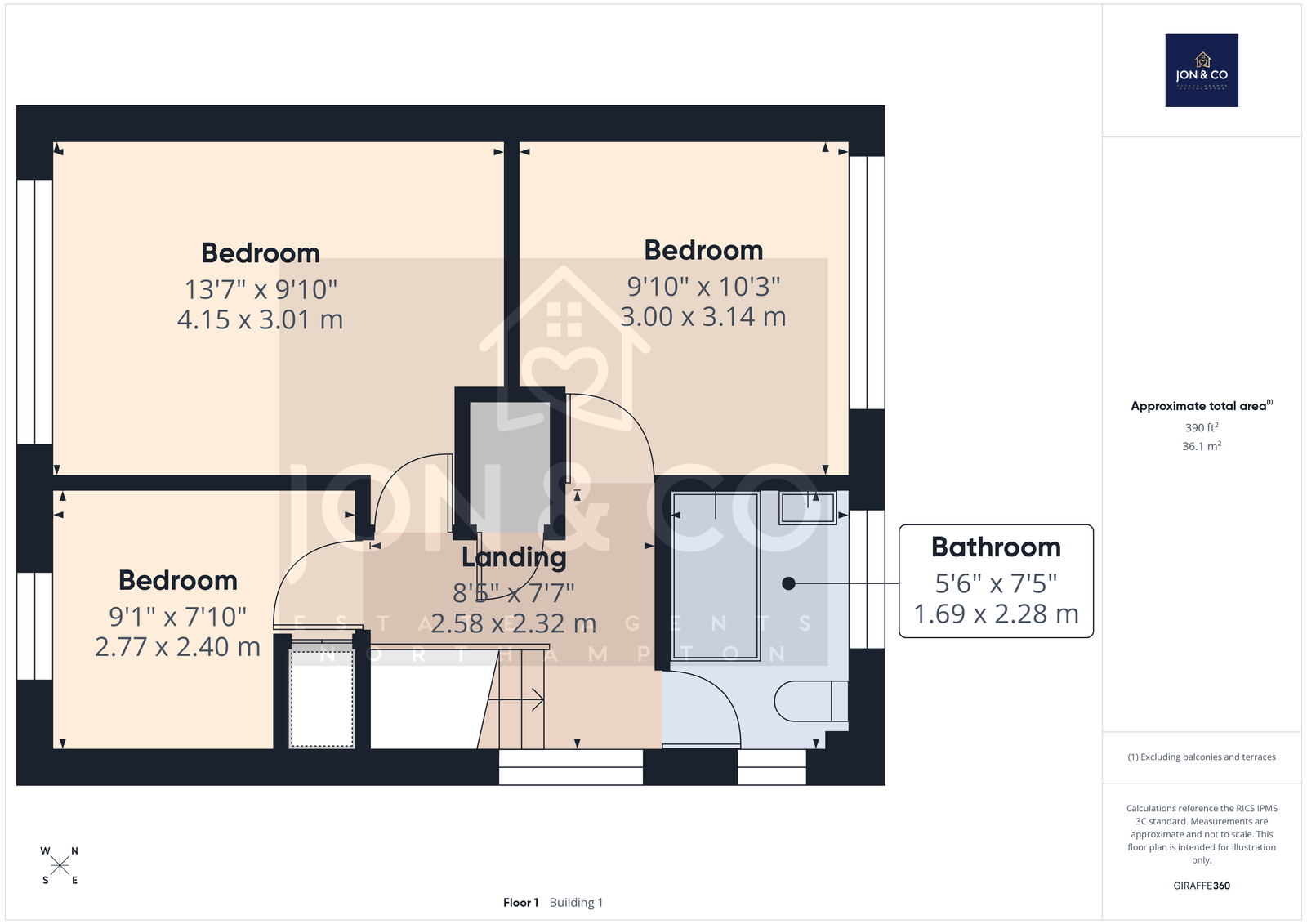 104, Reynard Way, Northampton floorplan