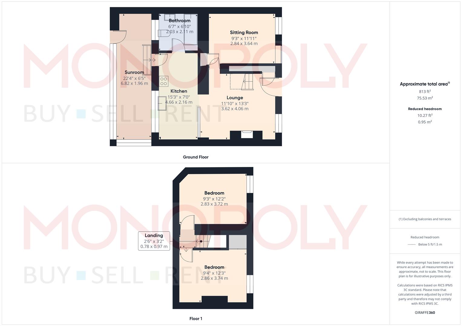6, Paddock Row, Ruabon floorplan