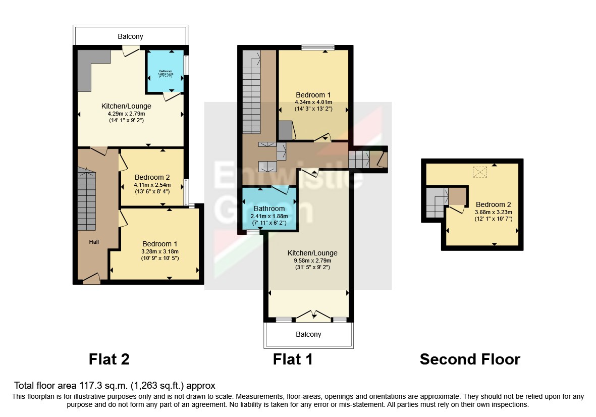 Flat 1 & 2, 54, Church Street West, Manchester floorplan