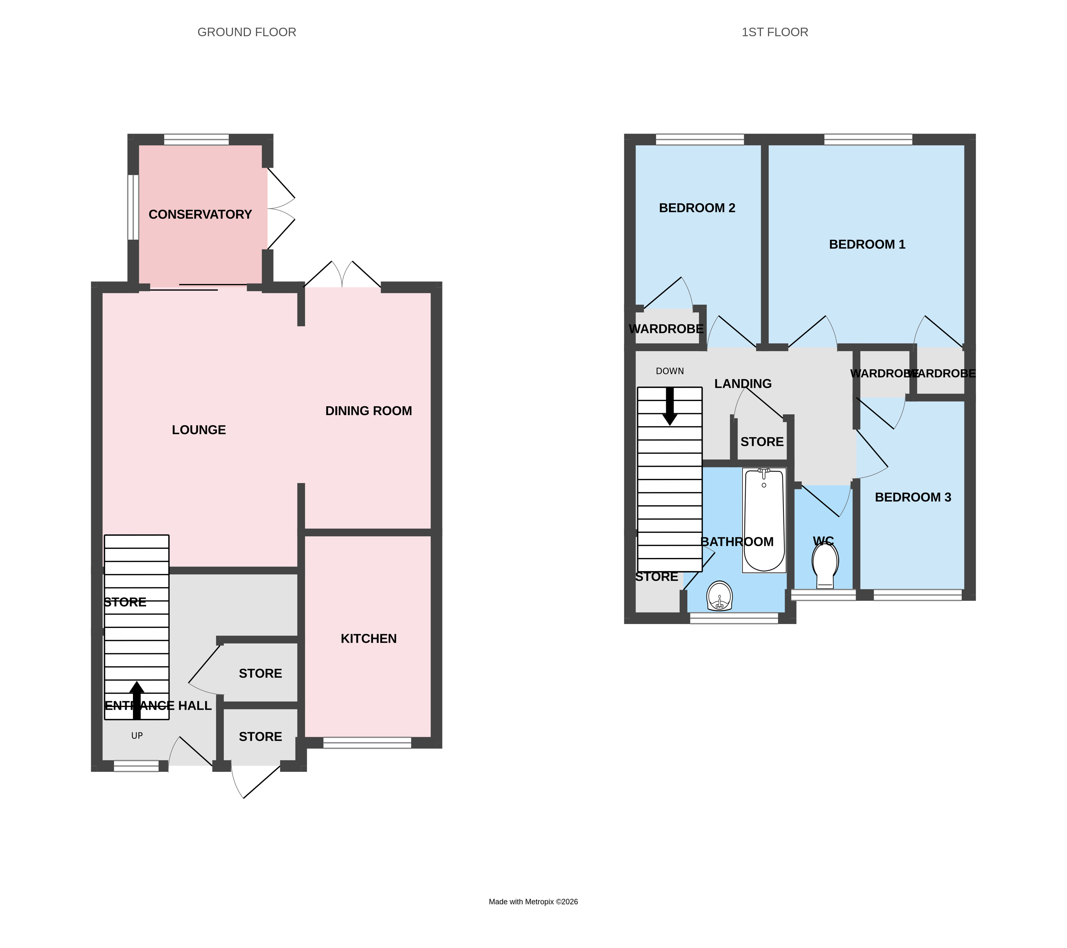 45, Acacia Drive, Telford floorplan