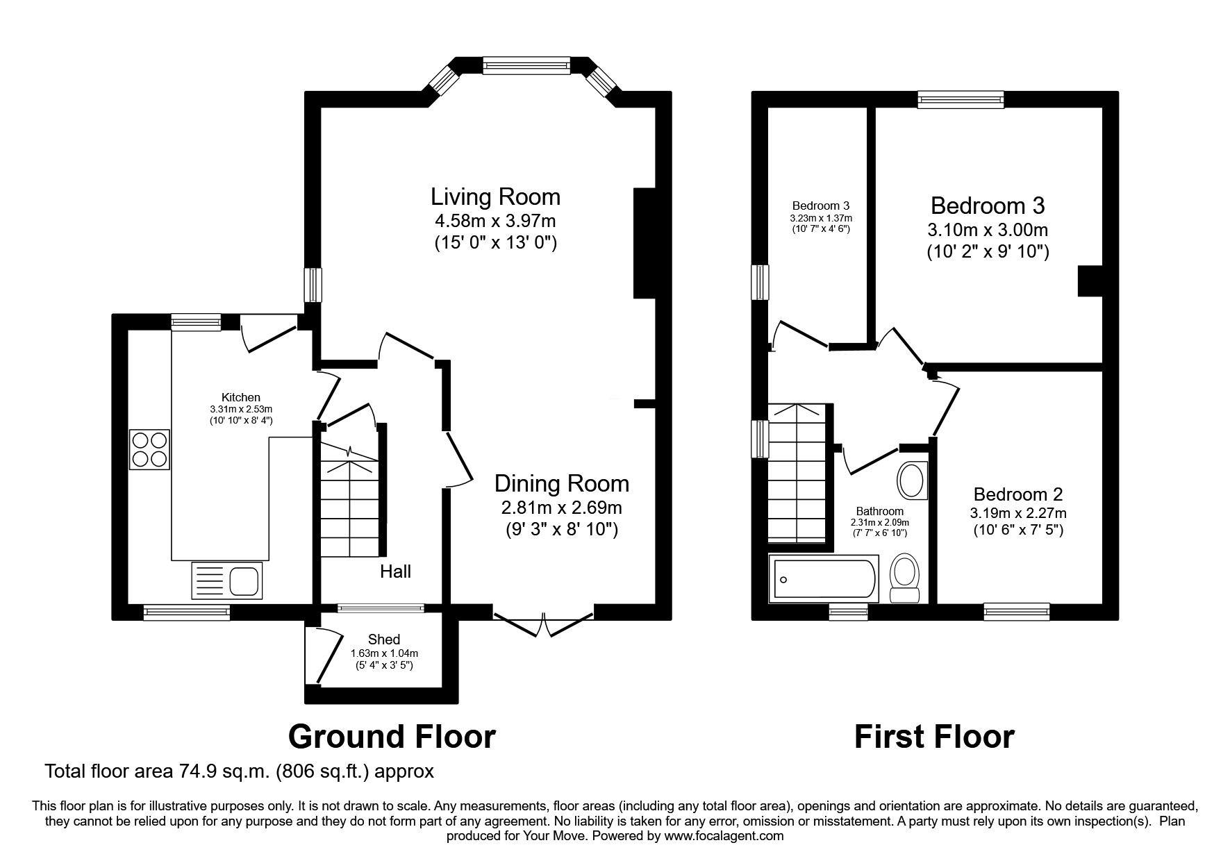 11, Exley Avenue, West Yorkshire floorplan