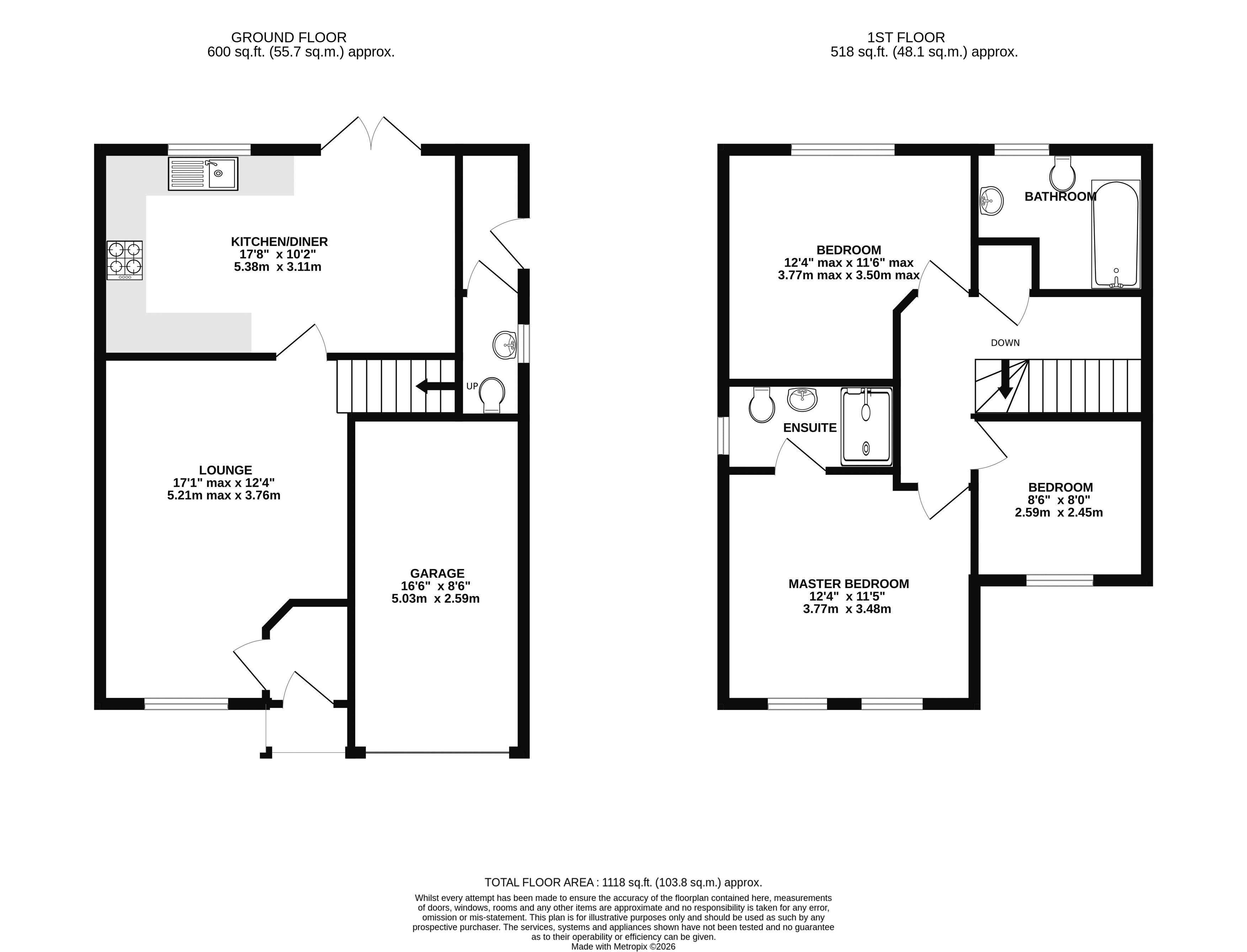 22, Aintree Drive, Market Rasen floorplan
