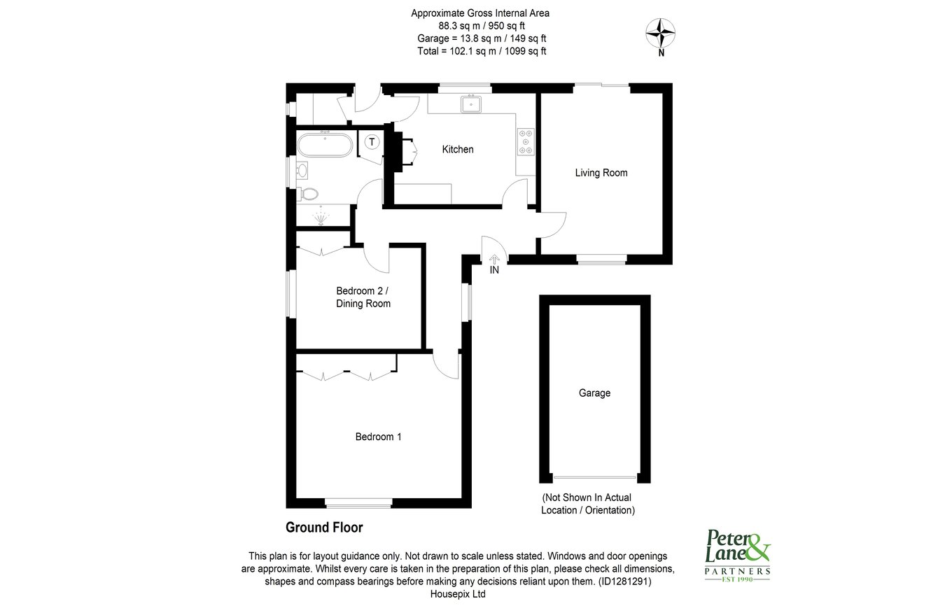 7, Bell Lane, Huntingdon floorplan