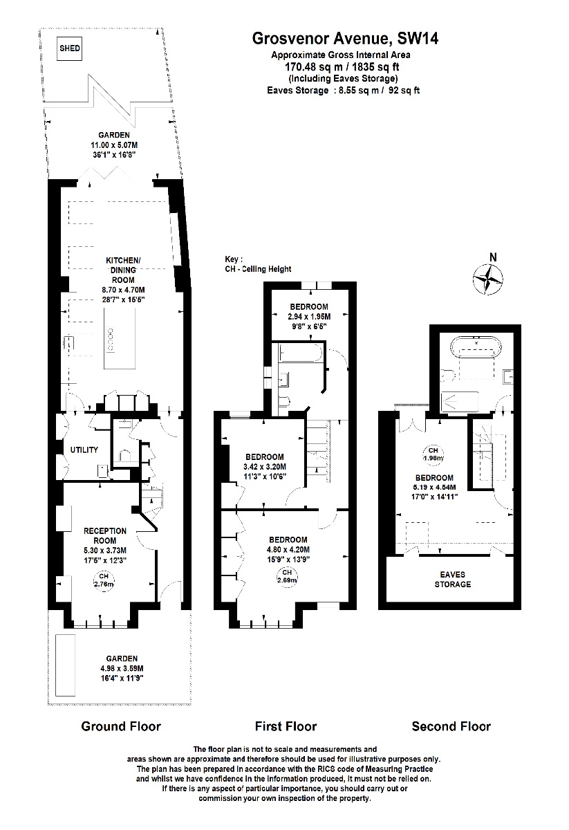 101 Grosvenor Avenue, London floorplan