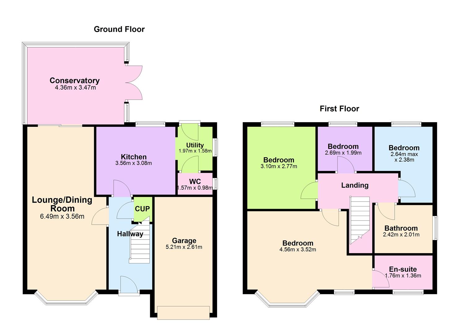 45, Nelson Drive, Hinckley floorplan