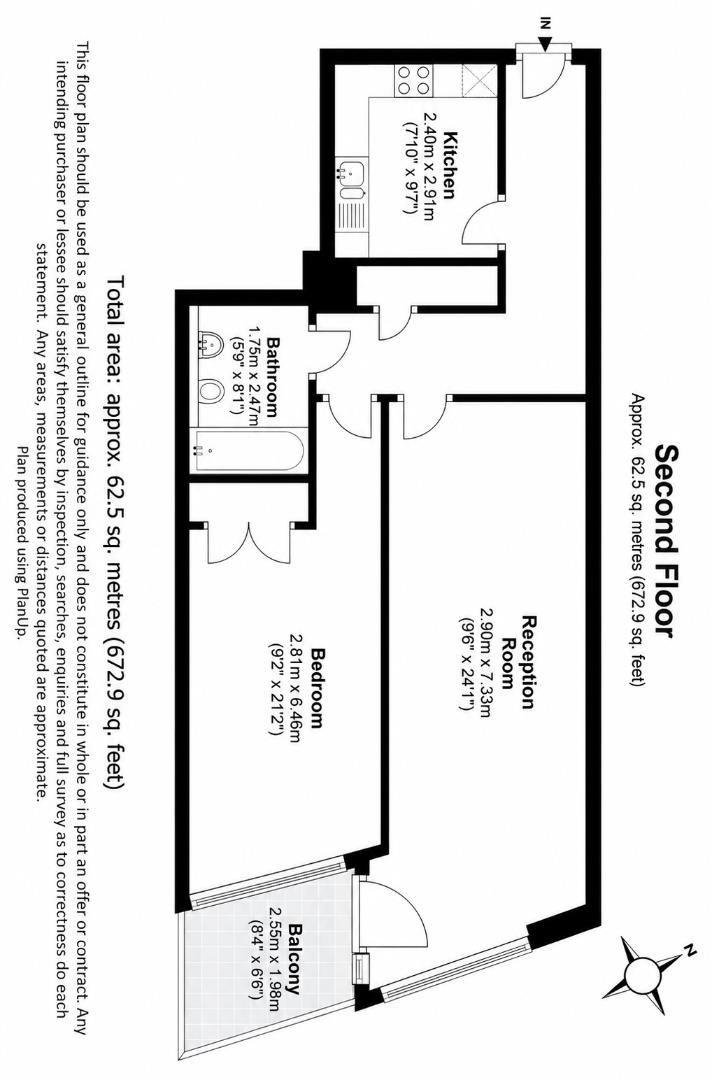 Flat 211, 118, Southwark Bridge Road, London floorplan