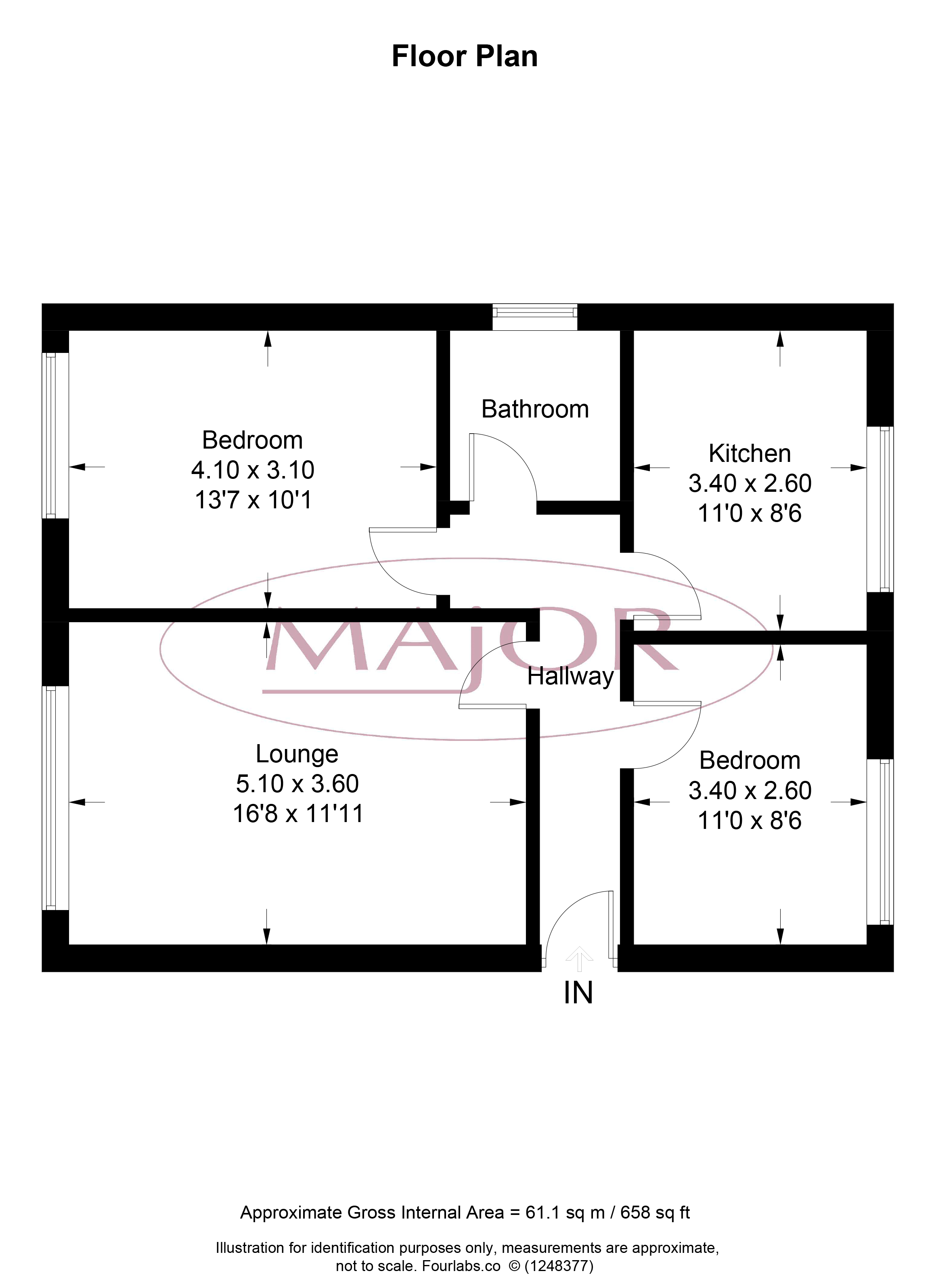 6, Dauphine Court, Harrow floorplan