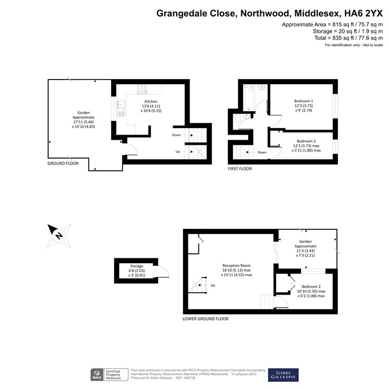 2, Grangedale Close, Middlesex floorplan