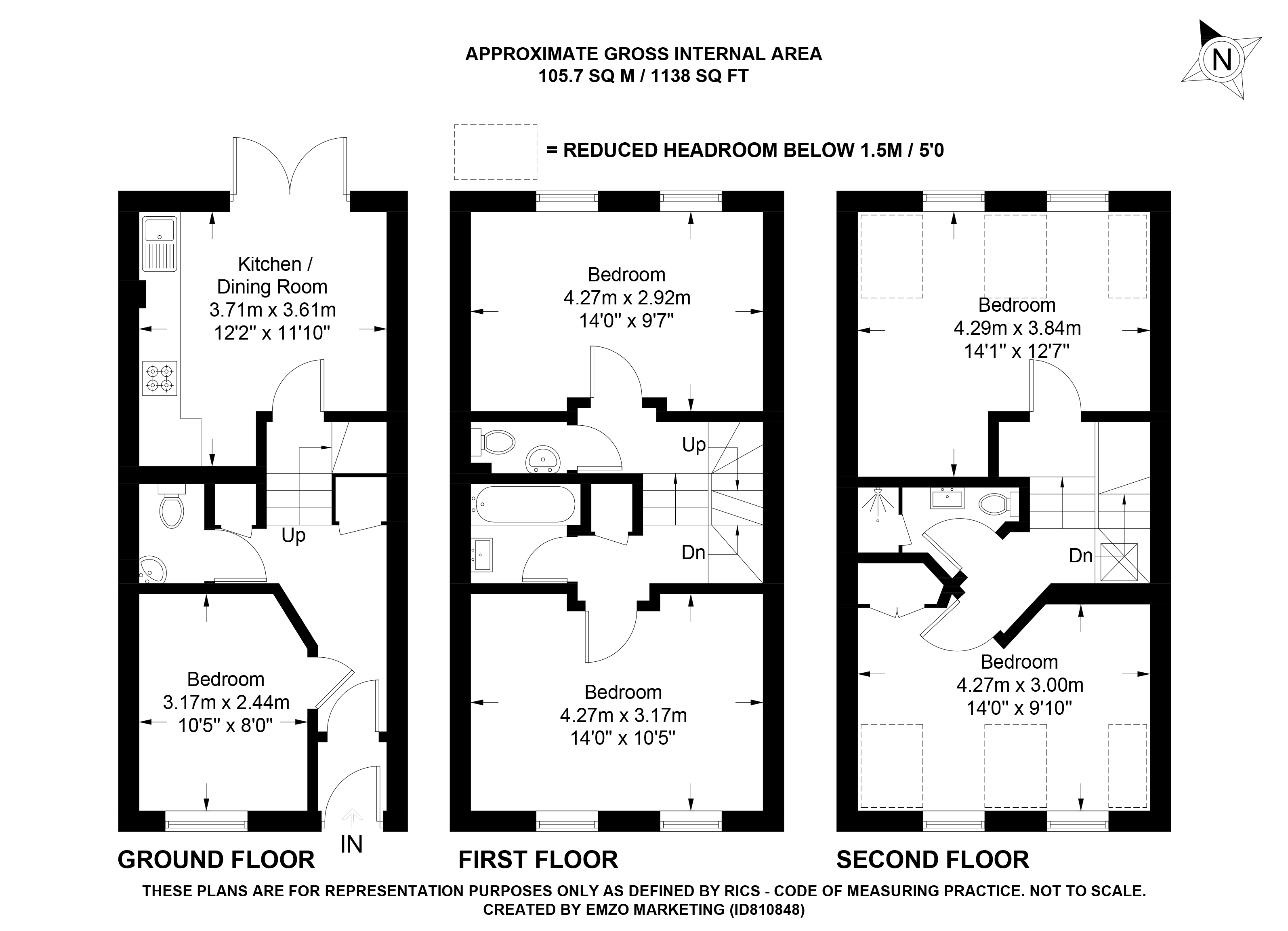 Room 3, 5, Wykeham Terrace, Winchester floorplan