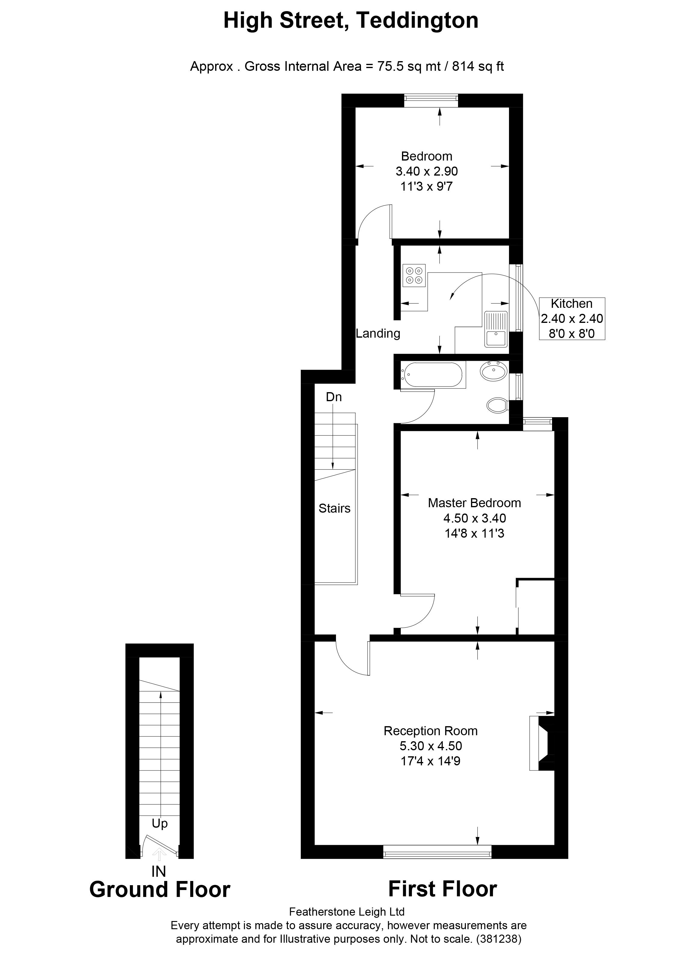 2 Bedrooms Flat to rent in High Street, Teddington TW11