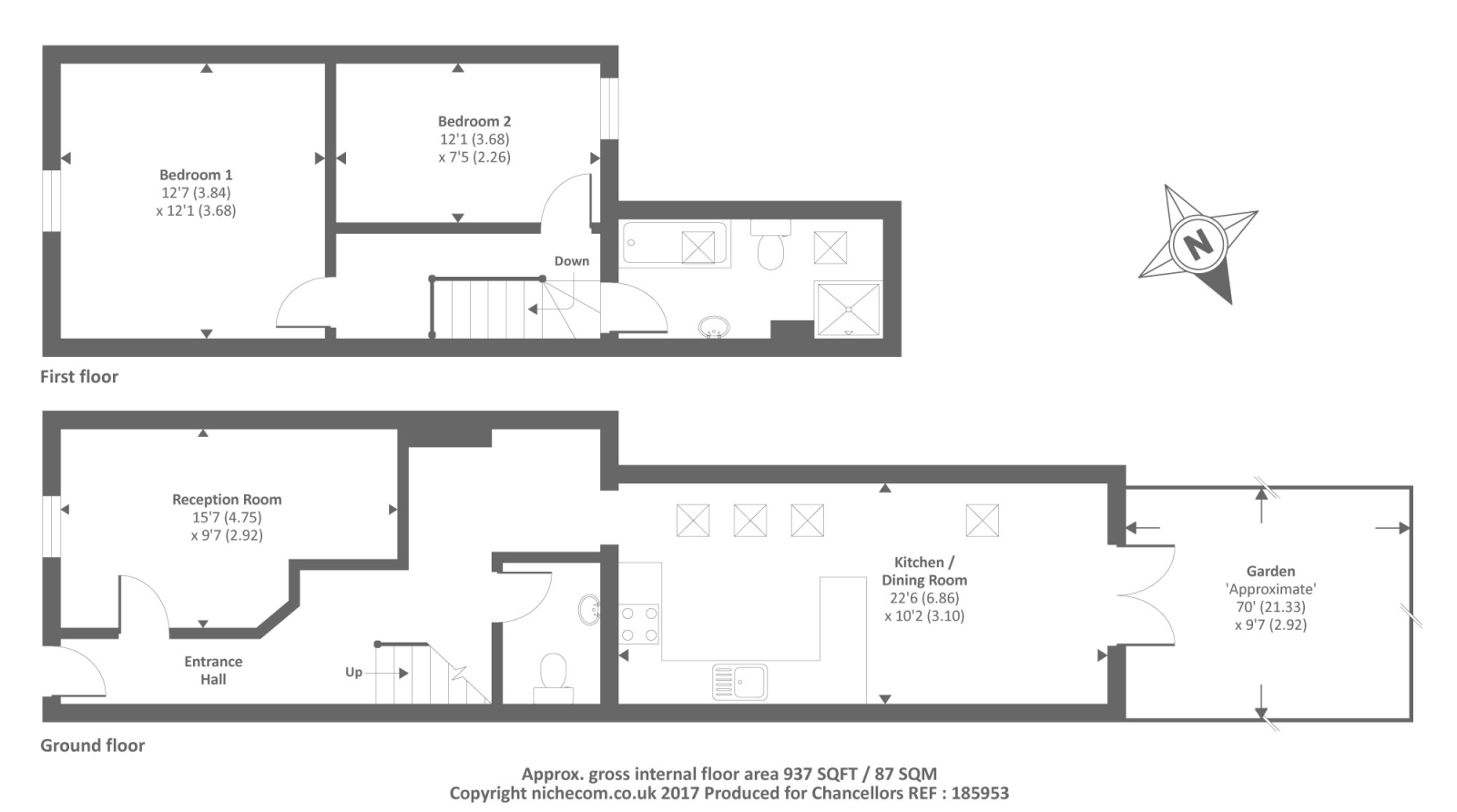 2 Bedrooms Terraced house to rent in Princes Street, St Clements OX4