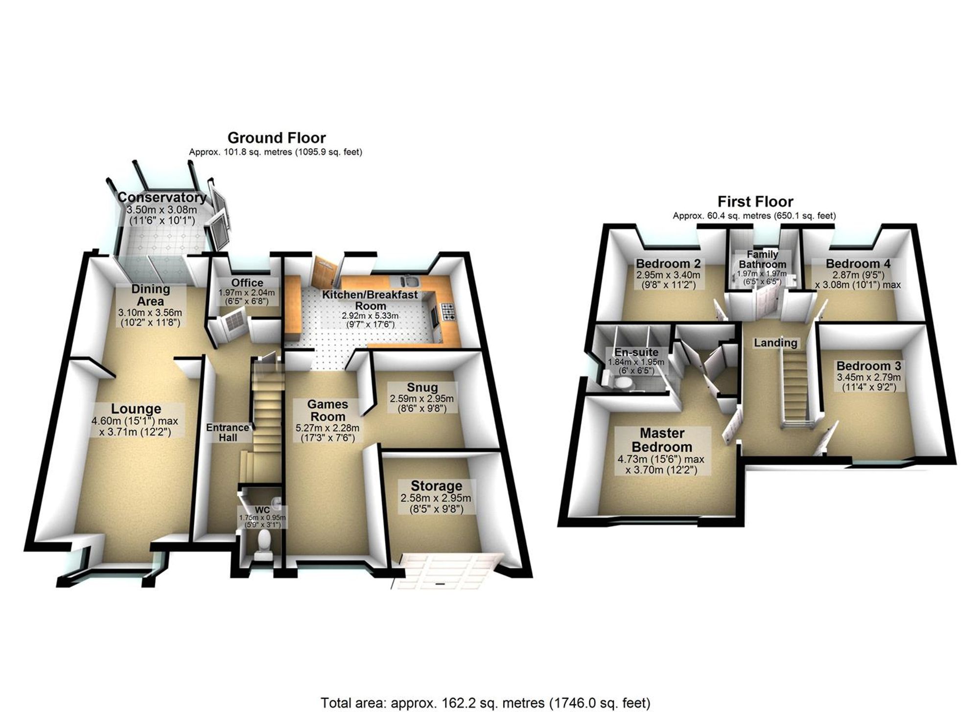 9 Burford Way, Wellingborough floorplan