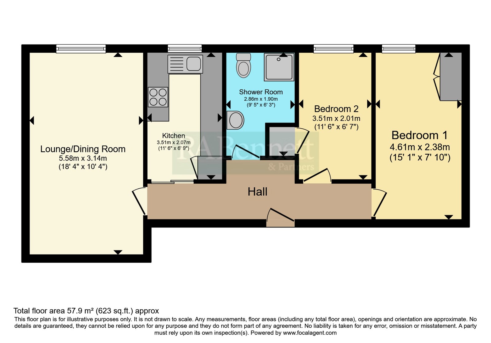 22 Tiddington Court,, Knights Lane, Stratford-upon-Avon floorplan